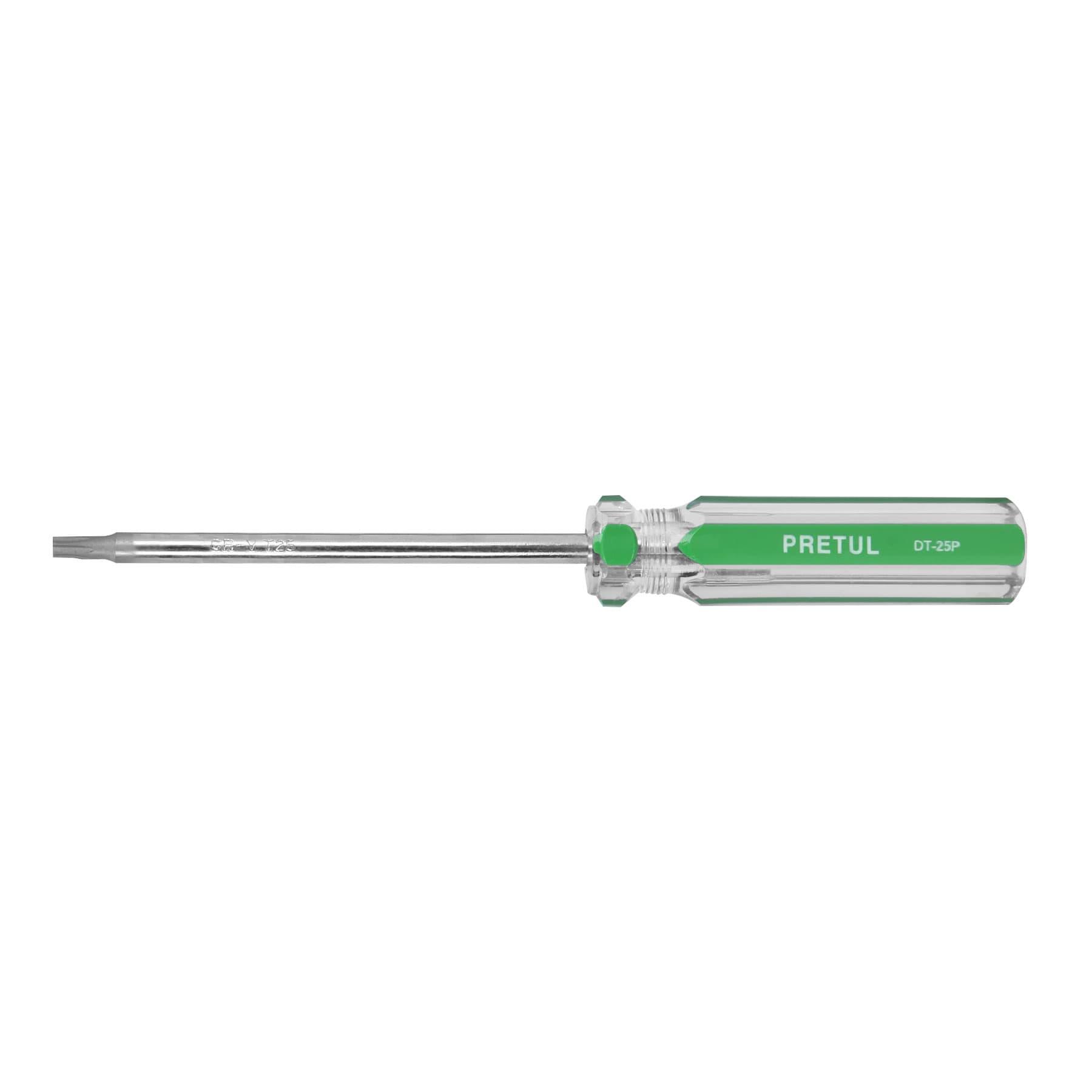 DESARMADOR PUNTA TORX T 25 MANGO DE PVC, PRETUL