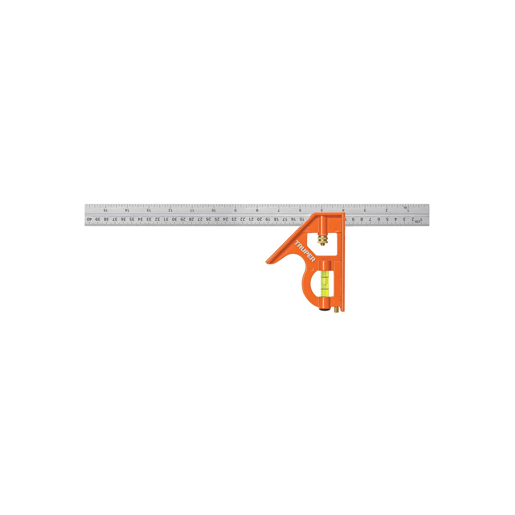 ESCUADRA 16' DE COMBINACIÓN CON PUNZÓN PARA MARCAR, TRUPER