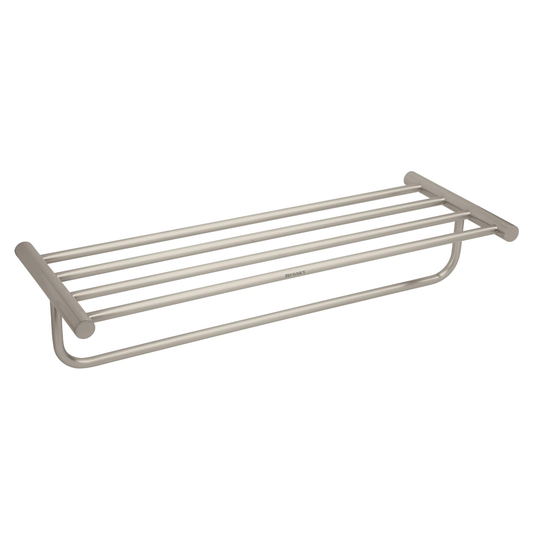 REPISA DE LATÓN PORTATOALLA EN ACABADO SATÍN, FOSET ELEMENT