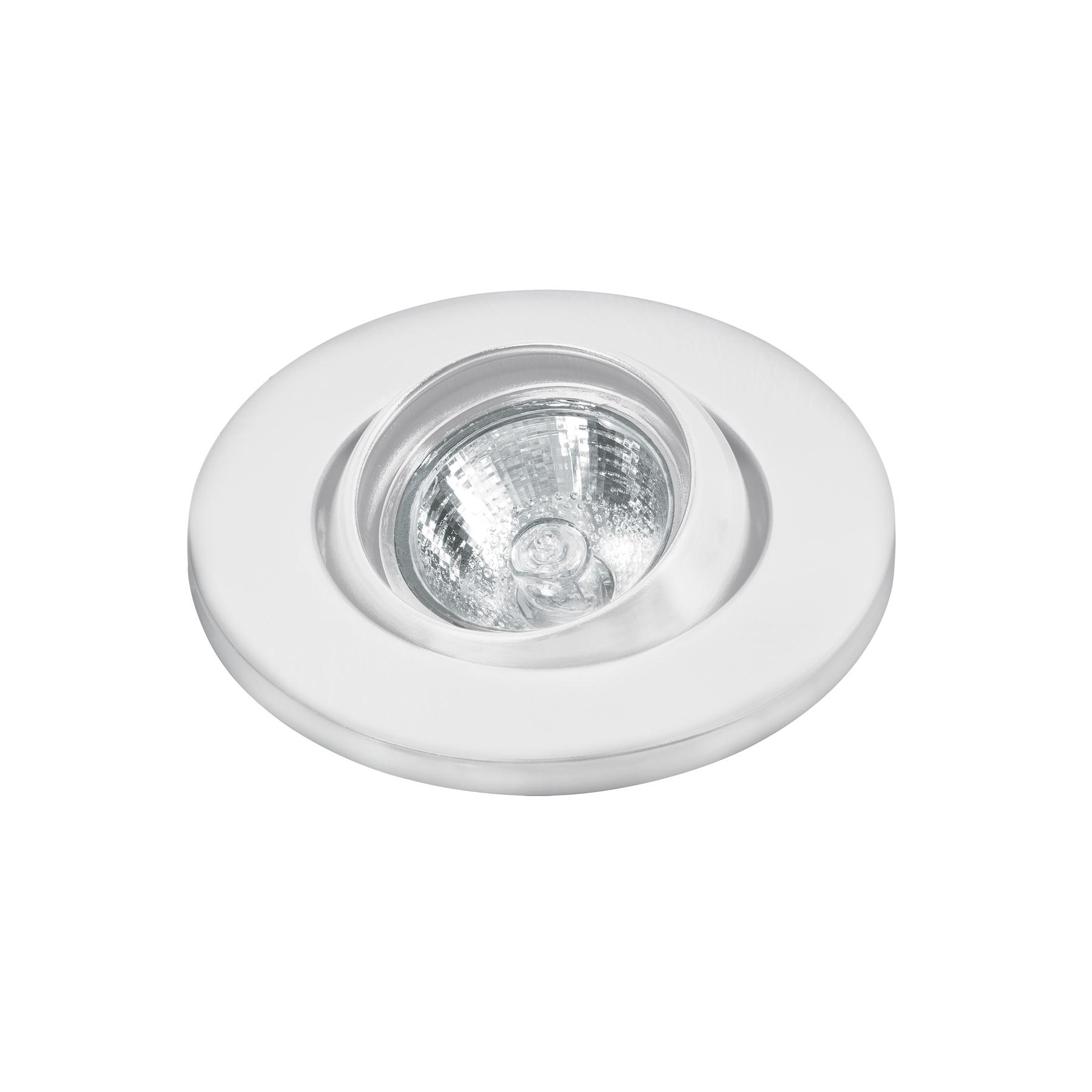 LUMINARIO REDONDO BLANCO SPOT ESFÉRICO, LÁMPARA NO INCLUIDA