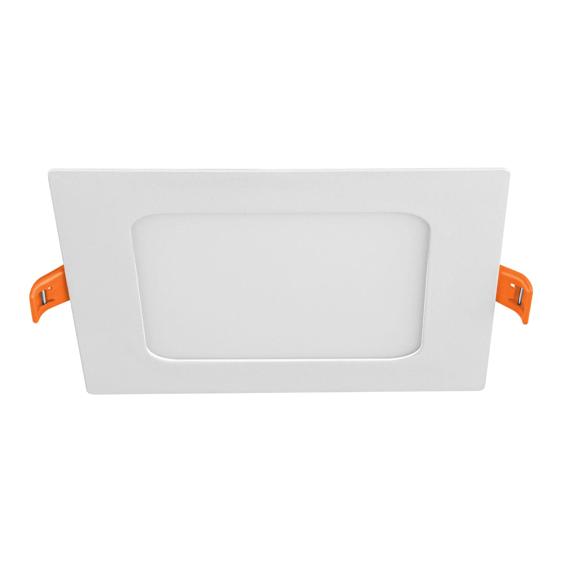 LUMINARIO ULTRA DELGADO LED 6 W EMPOTRAR CUADRADO LUZ CÁLIDA