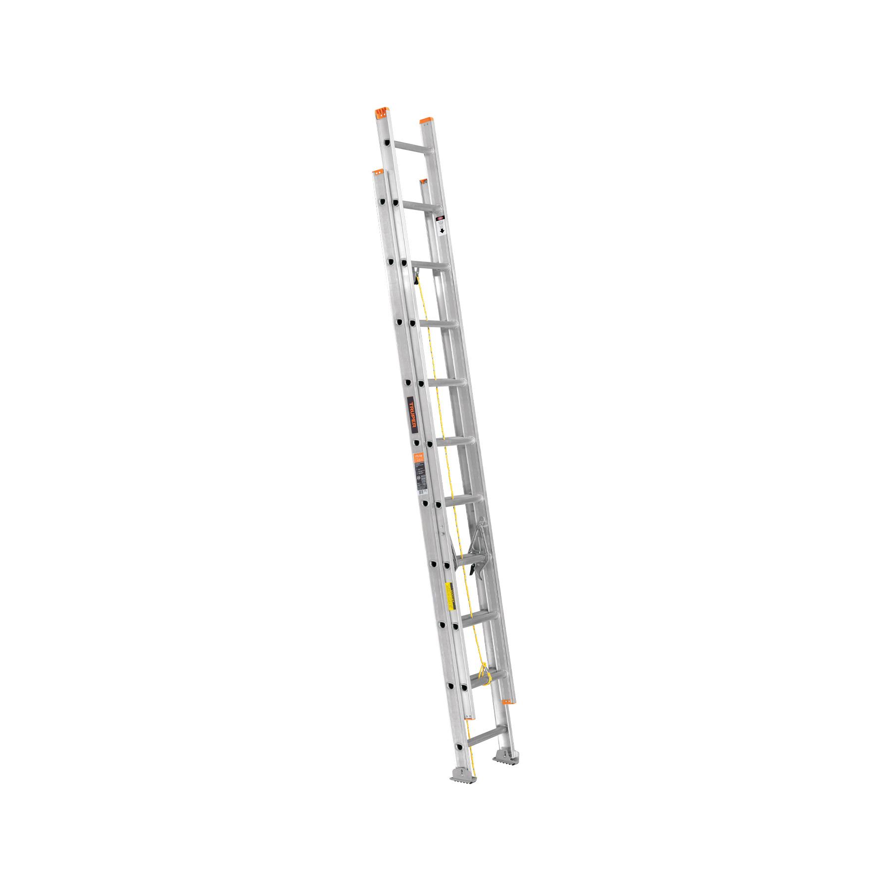 ESCALERA DE EXTENSIÓN, TIPO II, 20 PELDAÑOS, TRUPER