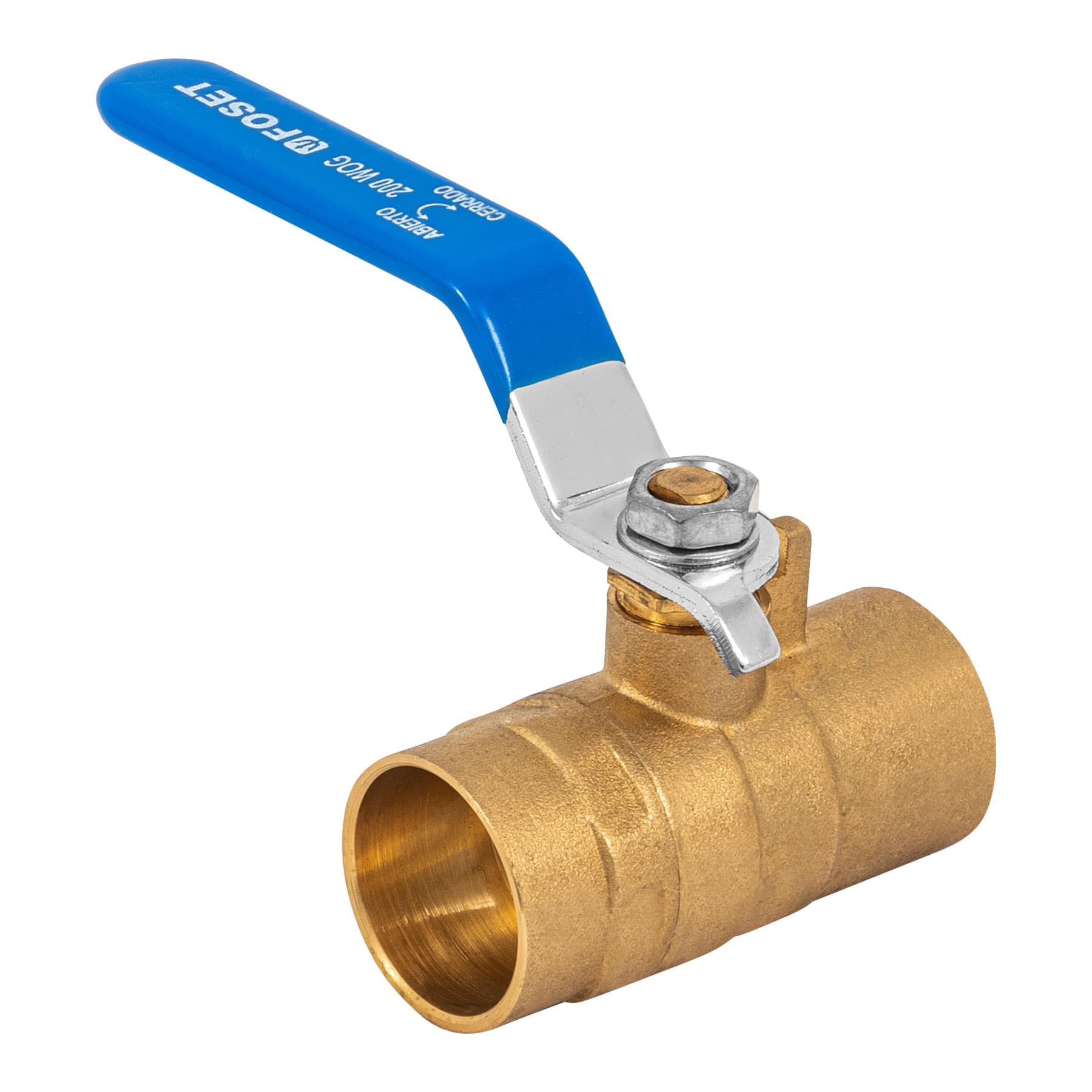 VÁLVULA DE ESFERA DE LATÓN, SOLDABLE 1', FOSET