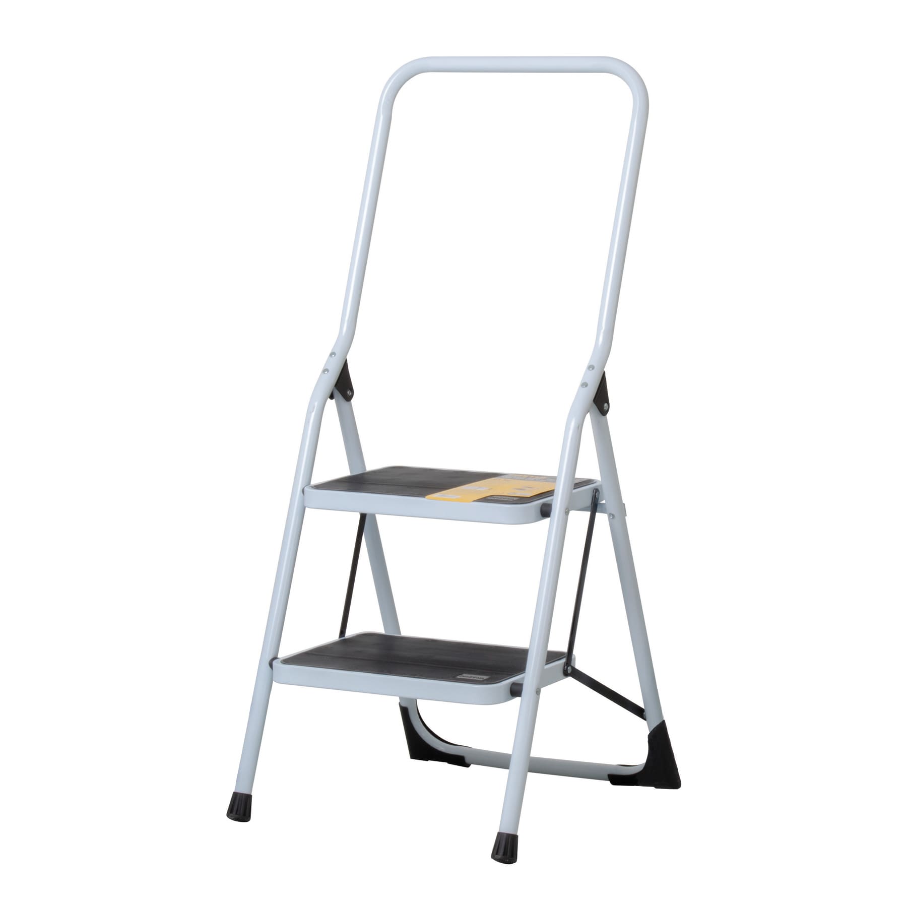 ESCALERA TUBULAR, PLEGABLE, 2 PELDAÑOS CON BARANDAL, PRETUL