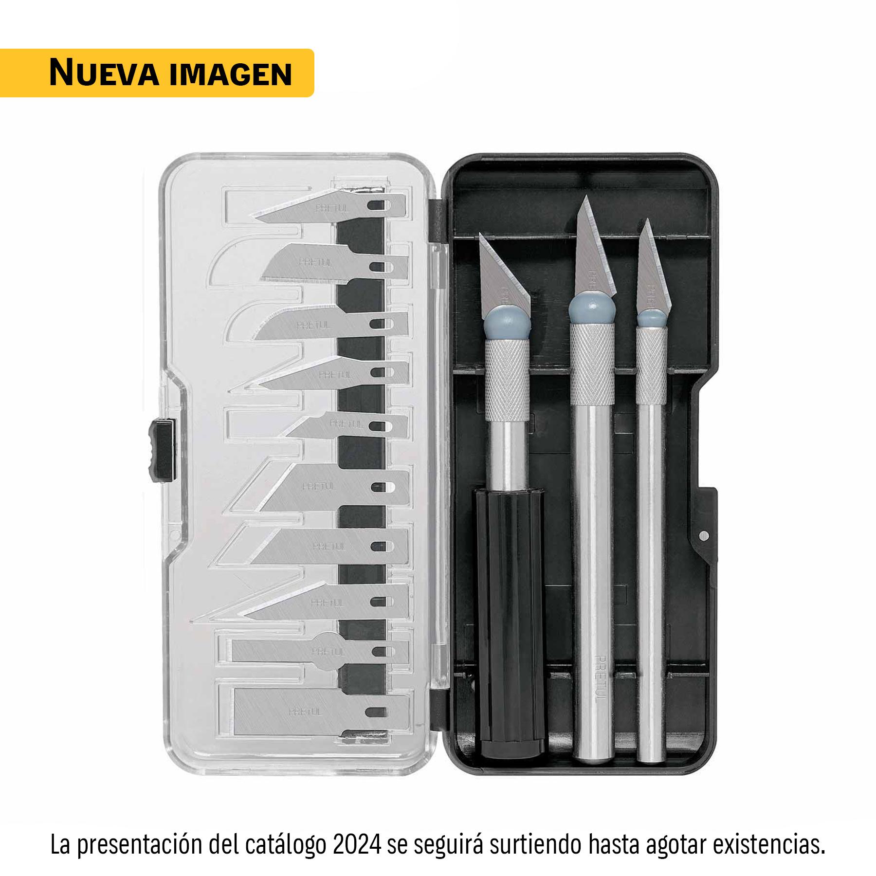 JUEGO DE EXACTOS CON 13 PIEZAS EN ESTUCHE, PRETUL
