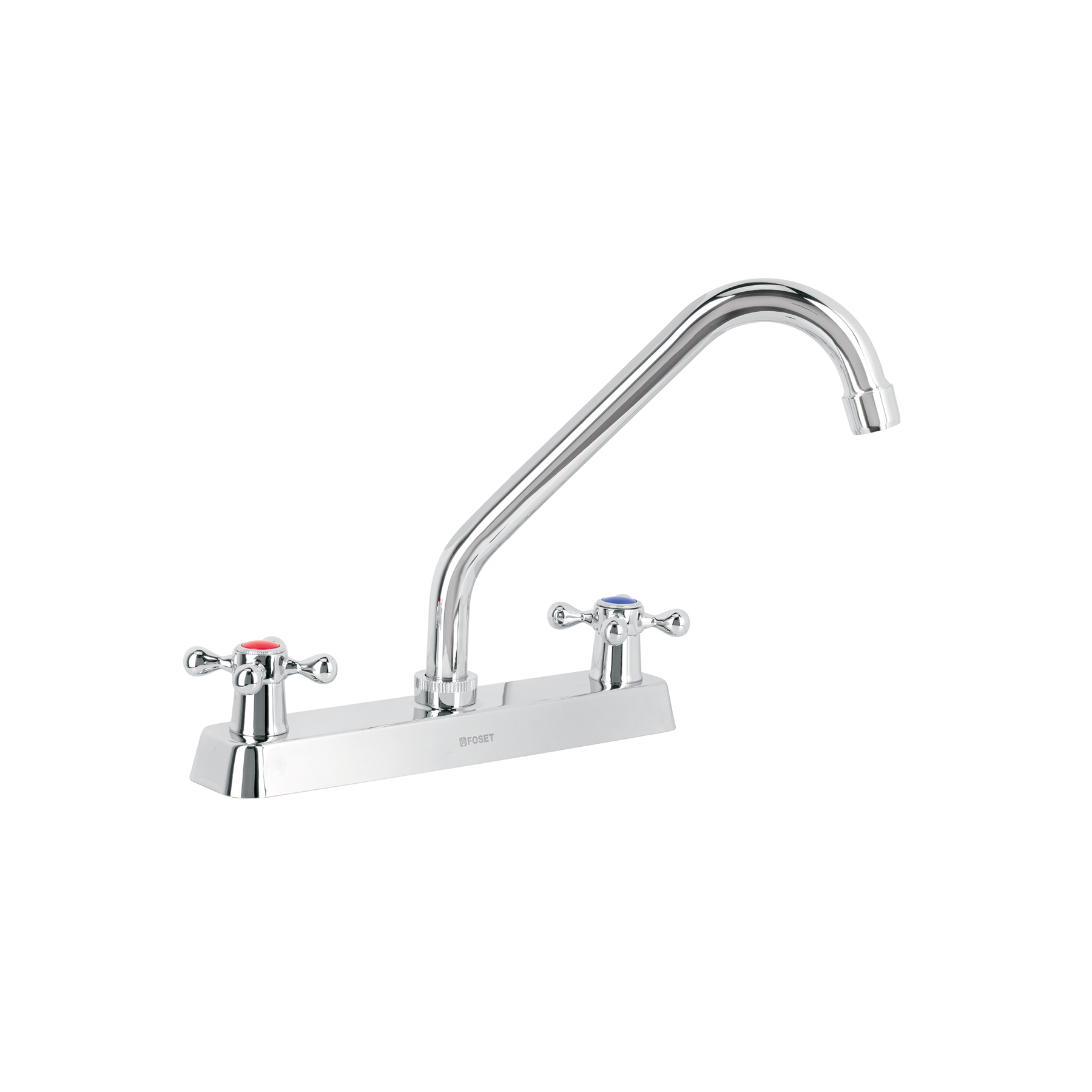 MEZCLADORA 8' P/FREGADERO, CUELLO LARGO, MANERALES CRUCETA