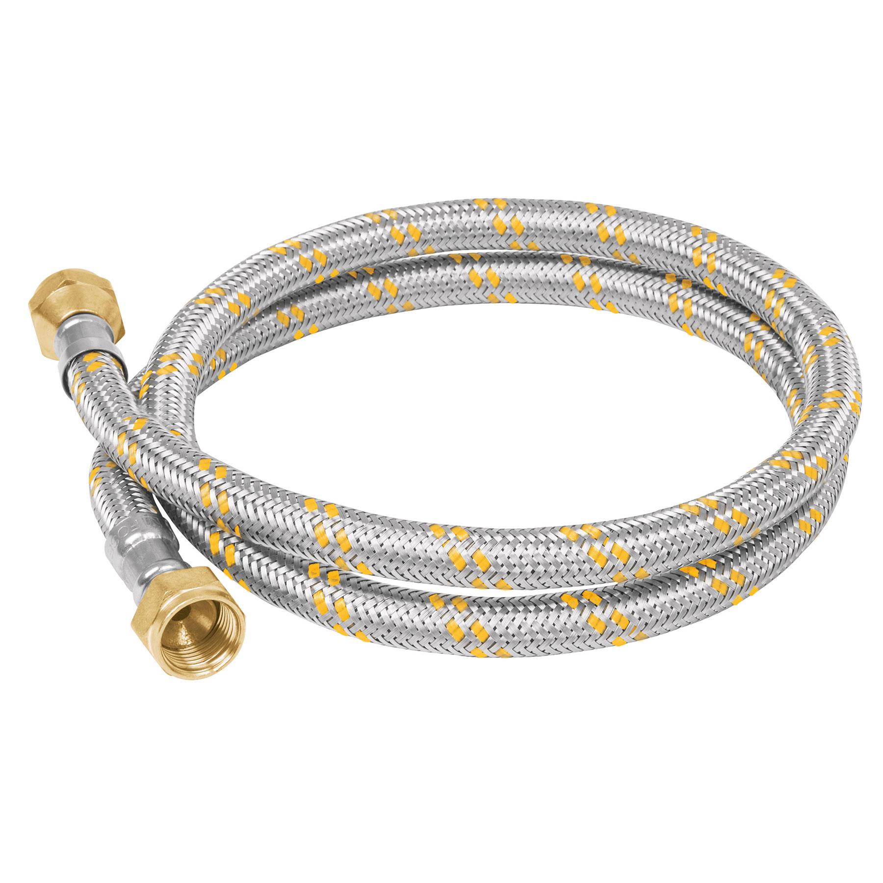 MANGUERA PARA GAS, ACERO INOX, 3/8' X 3/8', 100 CM, FOSET