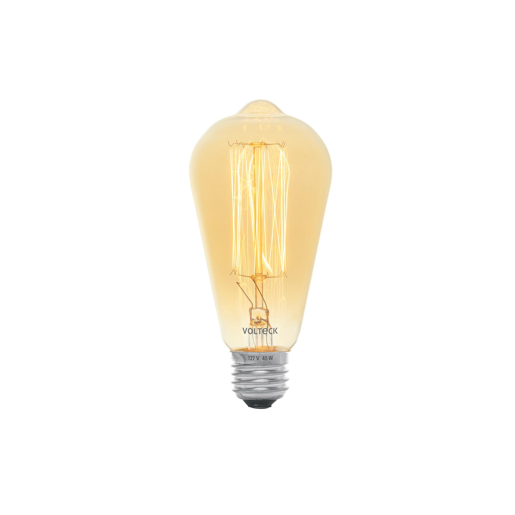 LÁMPARA INCANDESCENTE VINTAGE 40 W TIPO EDISON, VOLTECK