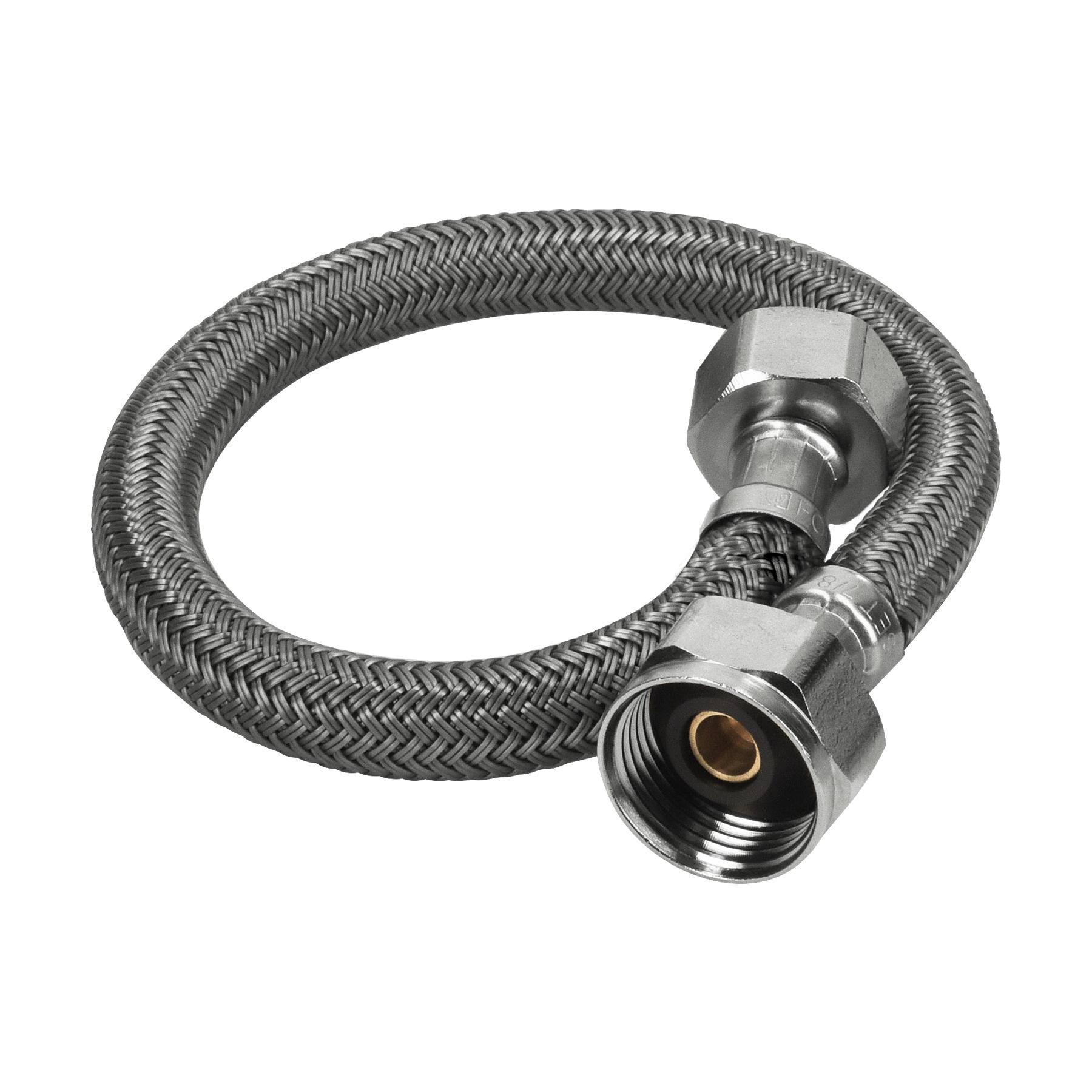 MANGUERA PARA WC, VINILO GRIS, 1/2' X 7/8', 35 CM, FOSET