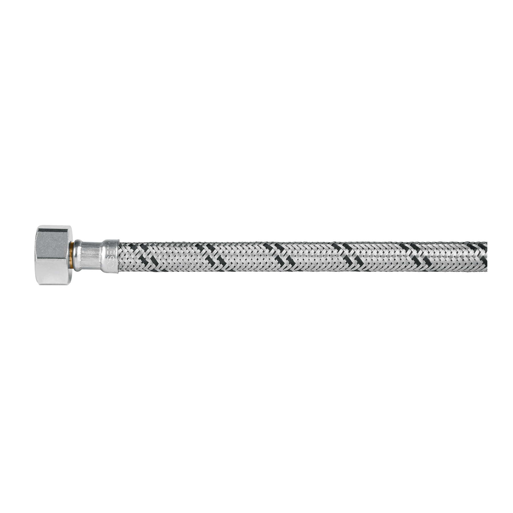 MANGUERA WC, ACERO INOX, 1/2'X7/8', 35 CM, CONECTOR PLÁSTICO