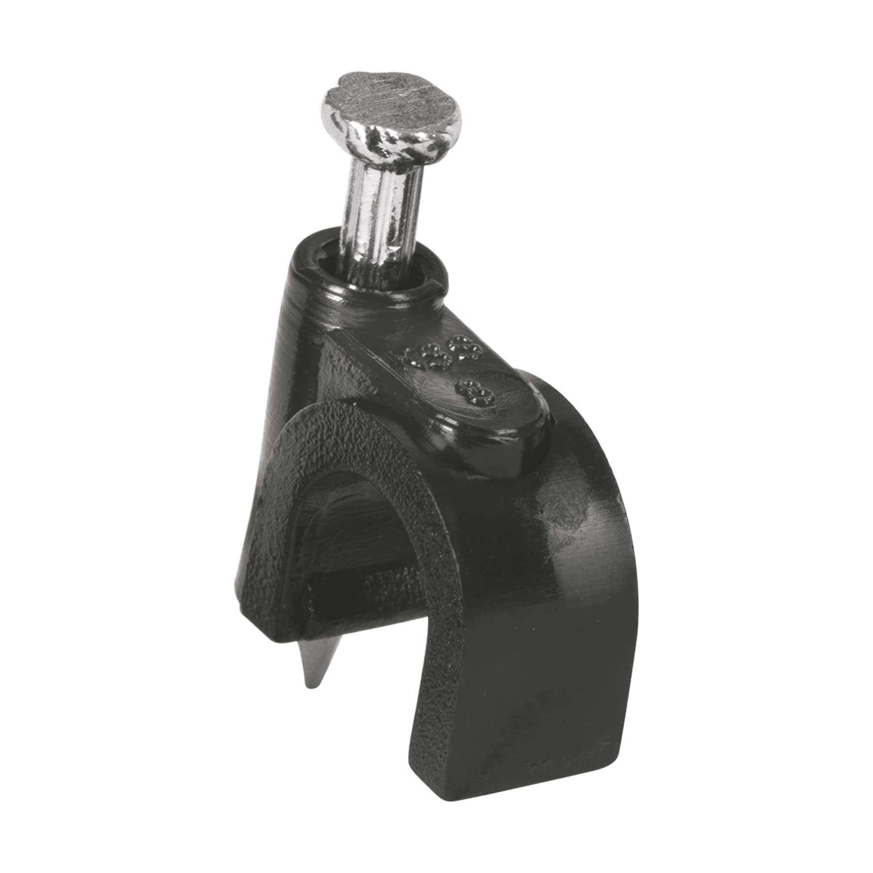 BOLSA CON 20 GRAPAS NEGRAS DE 8 MM PARA CABLE REDONDO