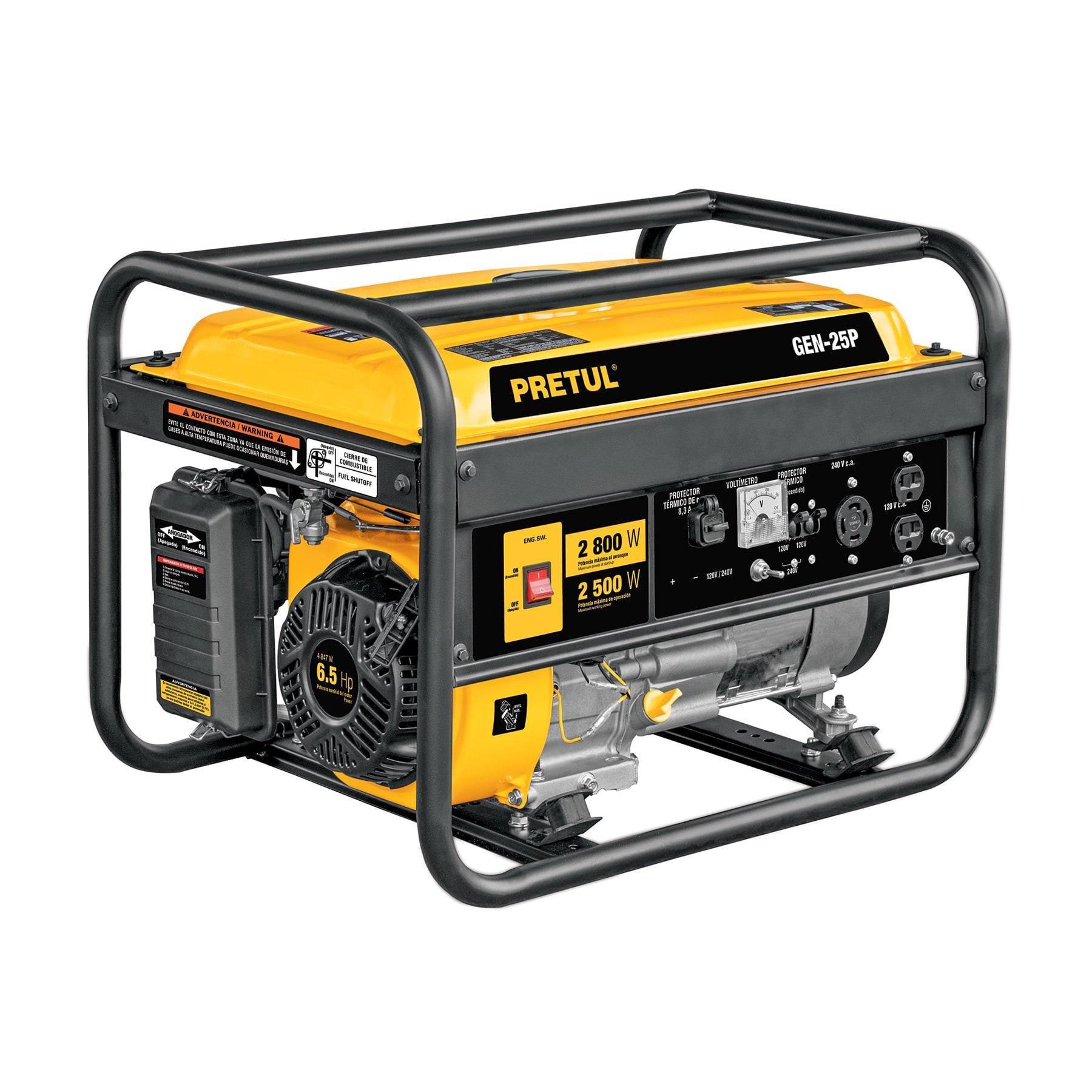 GENERADOR PORTÁTIL 2.8 KW MOTOR A GASOLINA, PRETUL