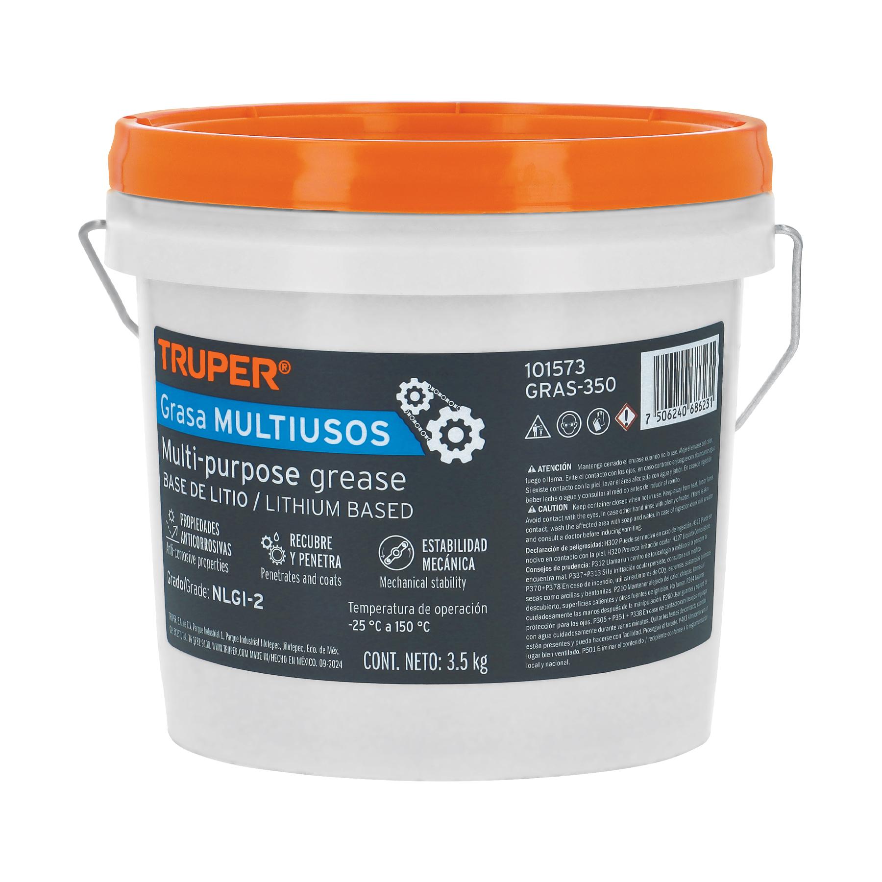 GRASA DE LITIO MULTIUSOS 3.5 KG, TRUPER
