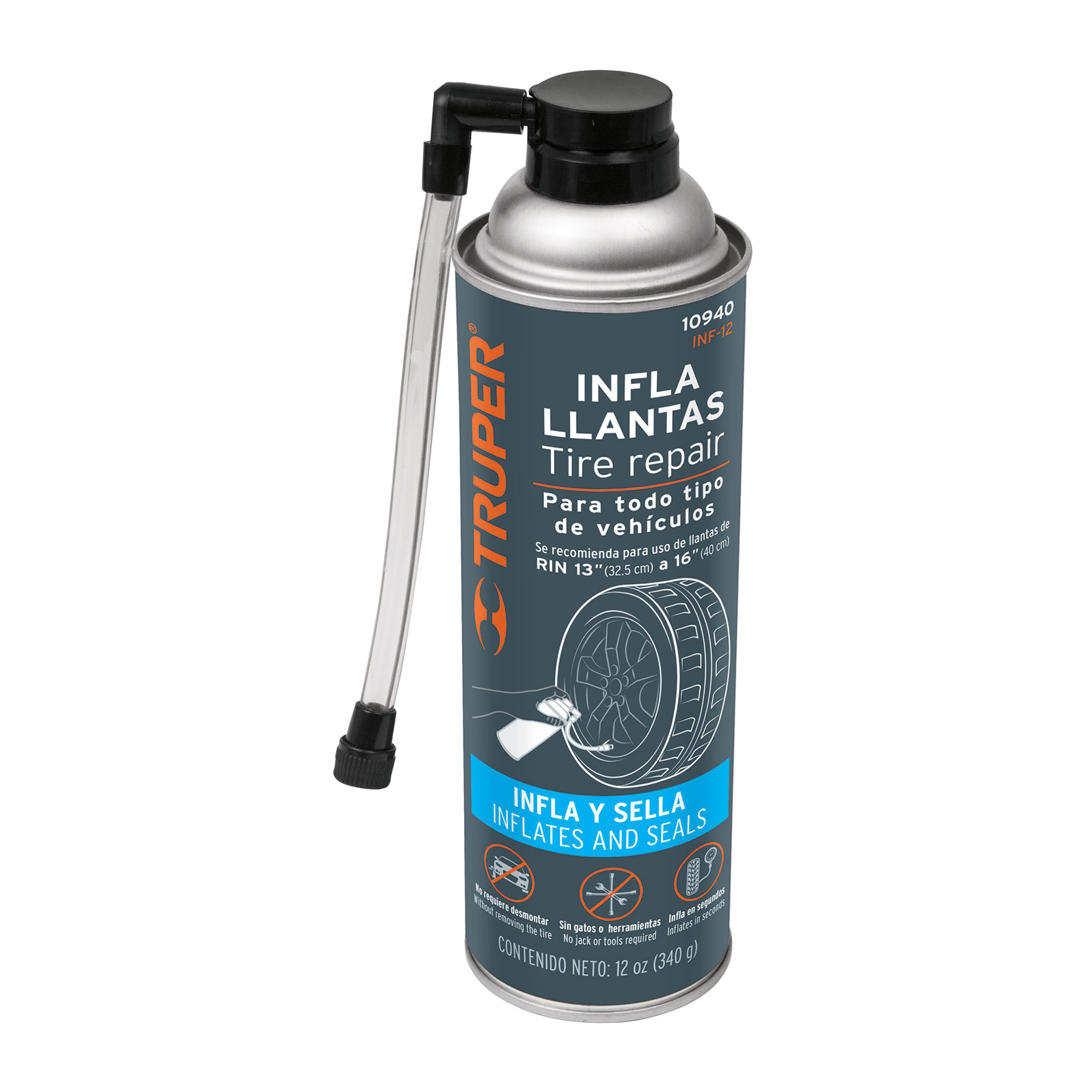 INFLALLANTAS DE 12 OZ (340 G),...