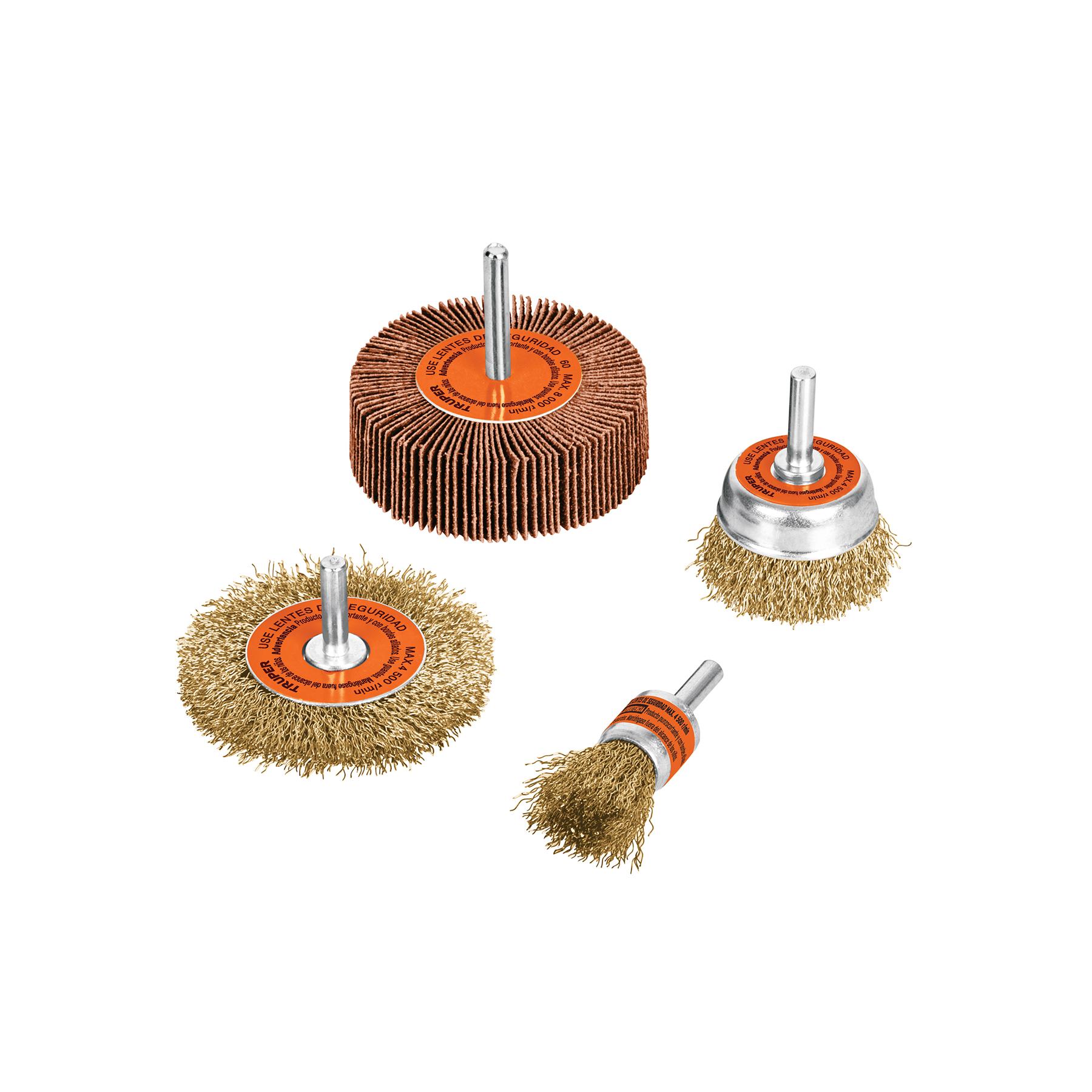 JUEGO DE 4 CARDAS PARA TALADRO, TRUPER