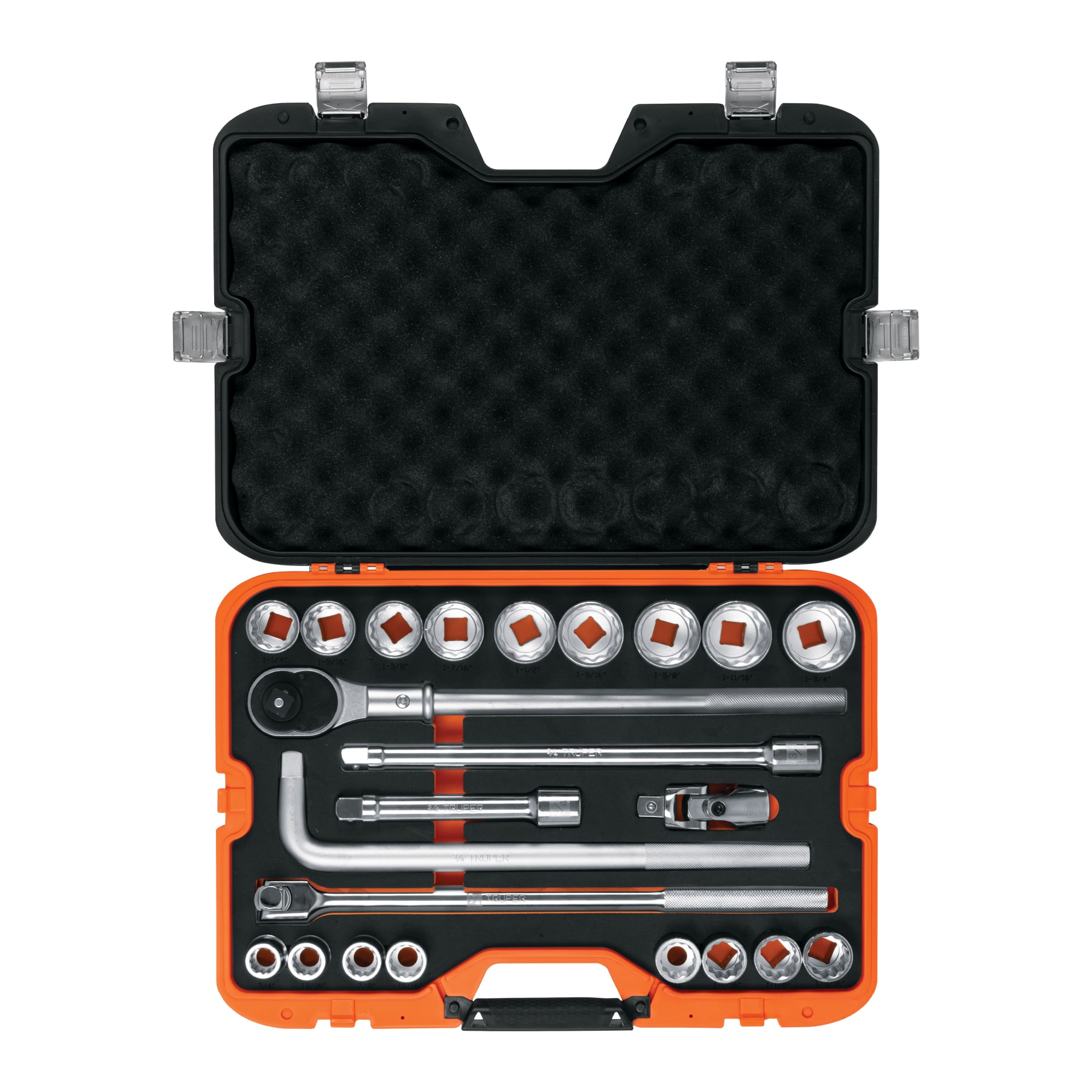 JUEGO DE 23 HERRAMIENTAS CUADRO 3/4' STD PARA MECÁNICO