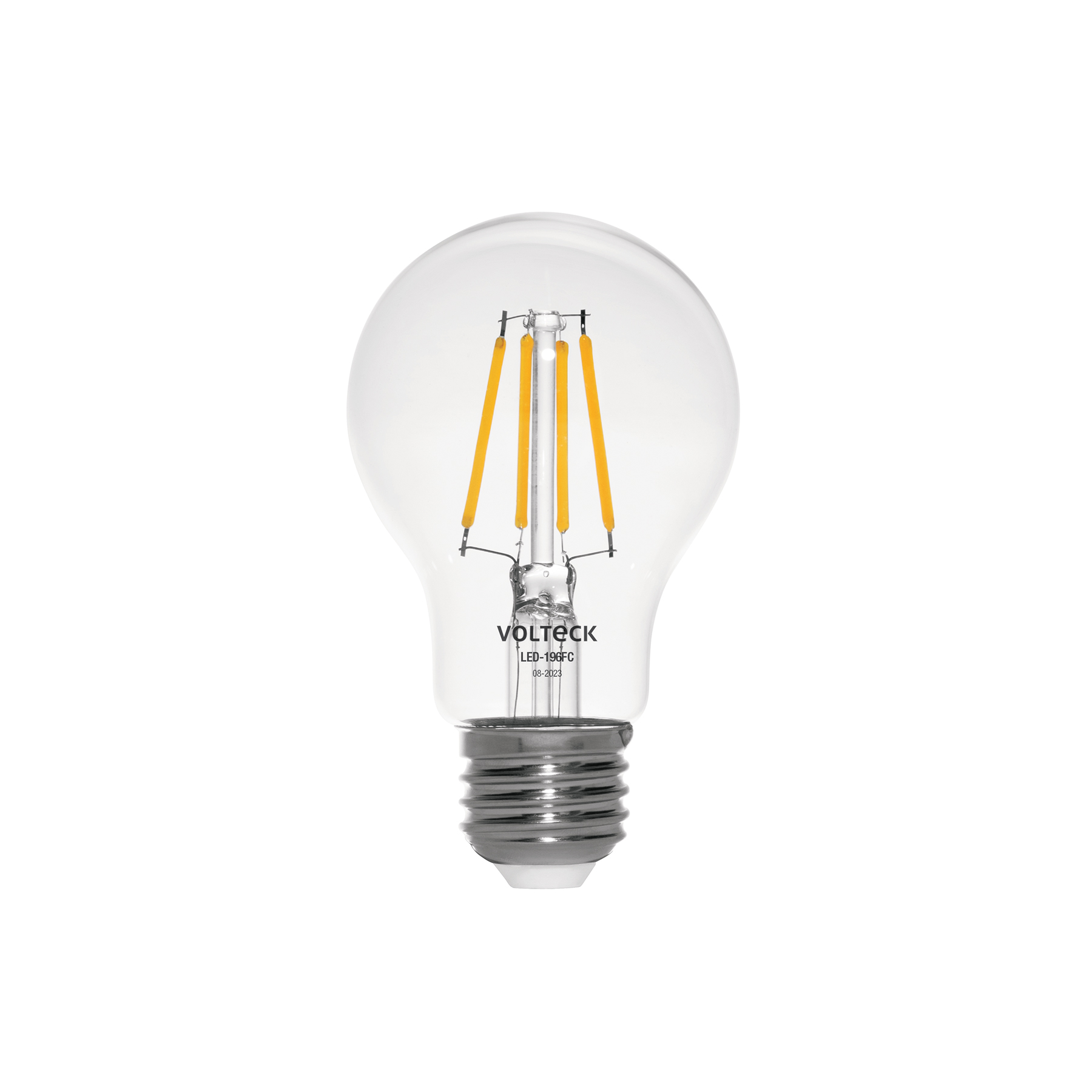LÁMPARA LED TIPO A19 6 W CON FILAMENTO LUZ CÁLIDA, BLÍSTER