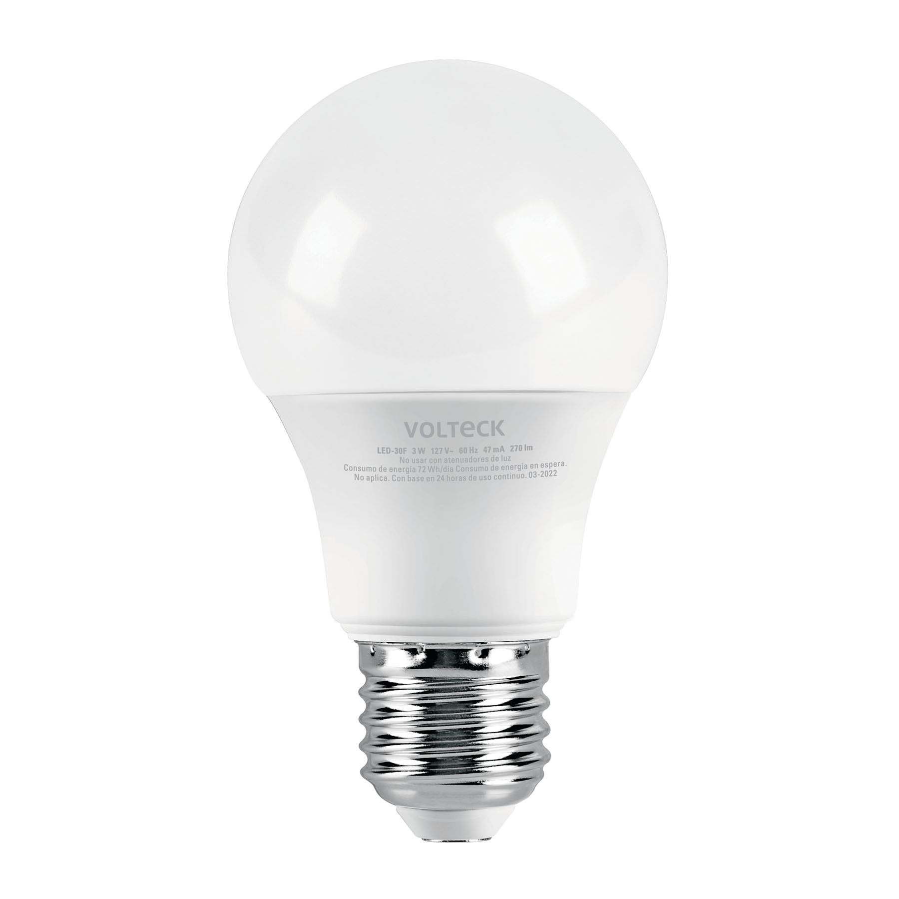 LÁMPARA LED A19 3 W (EQUIV. 25 W), LUZ DE DÍA, BLÍSTER