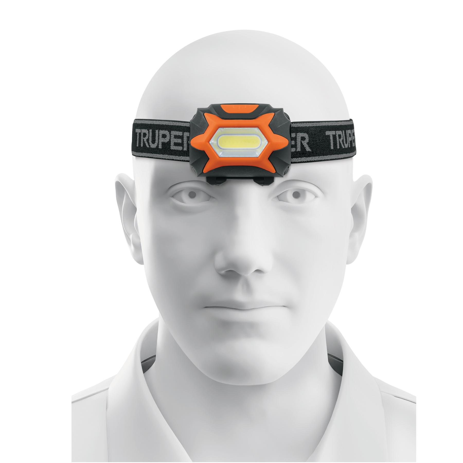 LINTERNA DE MINERO 1 LED 150 LM DE 3 PILAS AAA, TRUPER