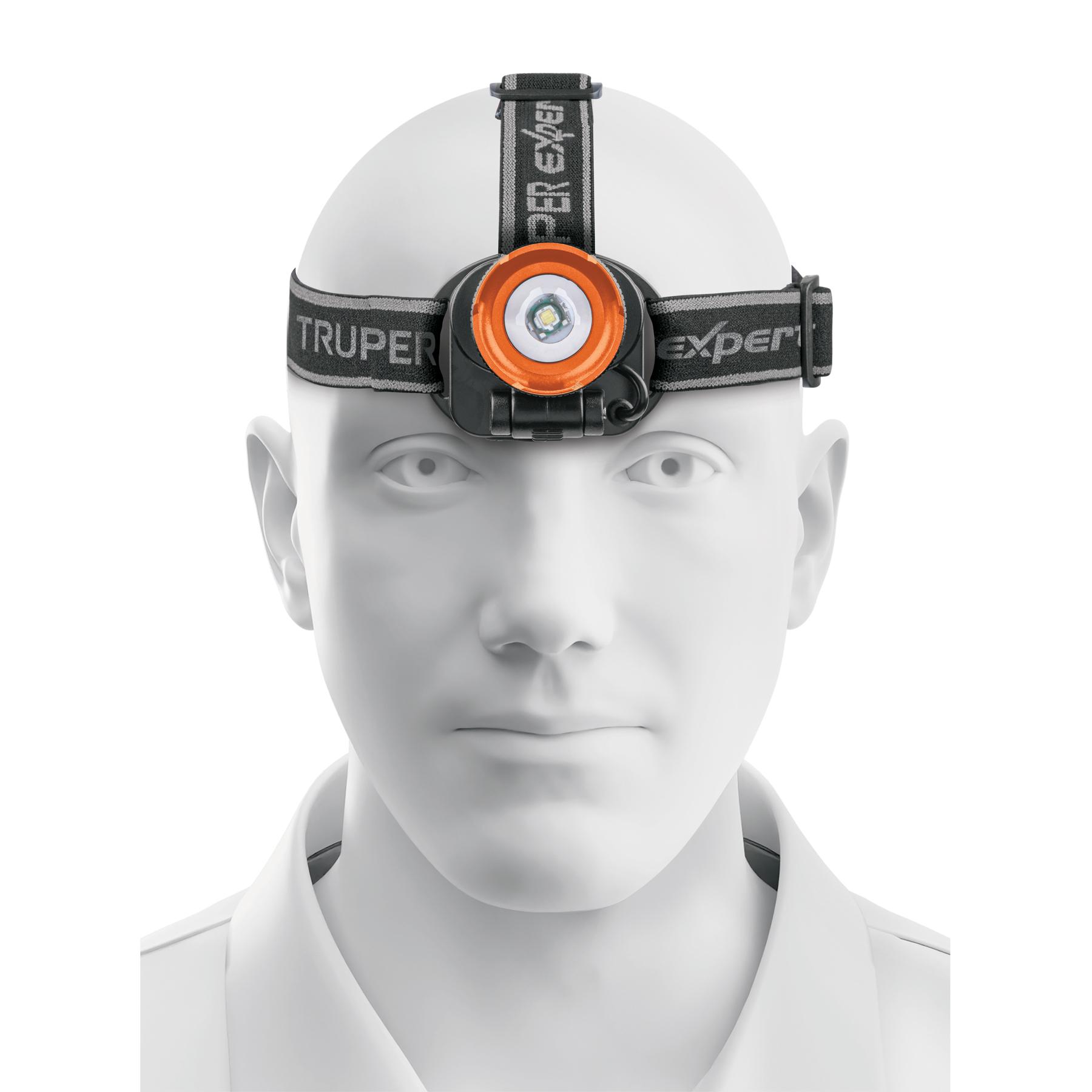 LINTERNA DE MINERO, 80 LÚMENES, 1 LED, RECARGABLE, TRUPER