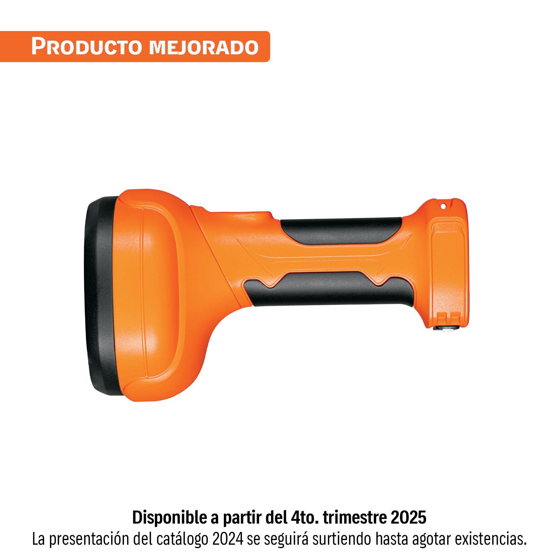 LINTERNA PLÁSTICA 1 LED 300 LM RECARGABLE, TRUPER