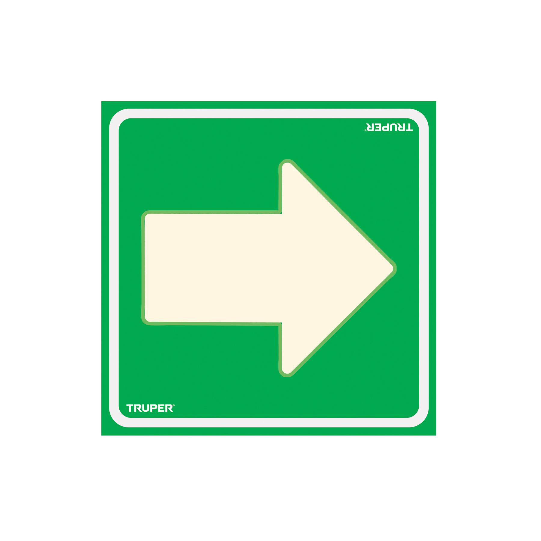 LETRERO DE SEÑALIZACIÓN 'FLECHA', 19 X 19 CM, TRUPER