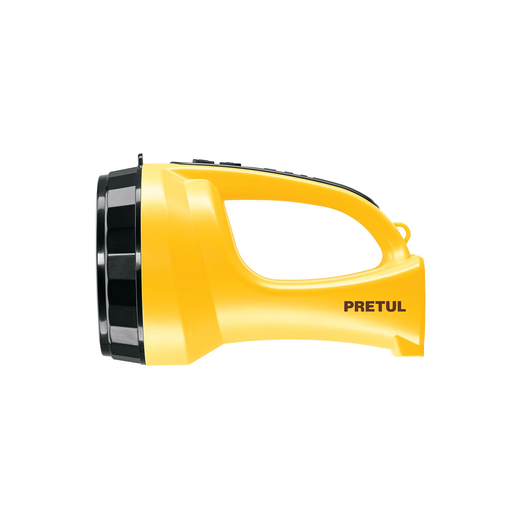 LINTERNA REFLECTORA 5 LEDS 200 LM RECARGABLE, PRETUL