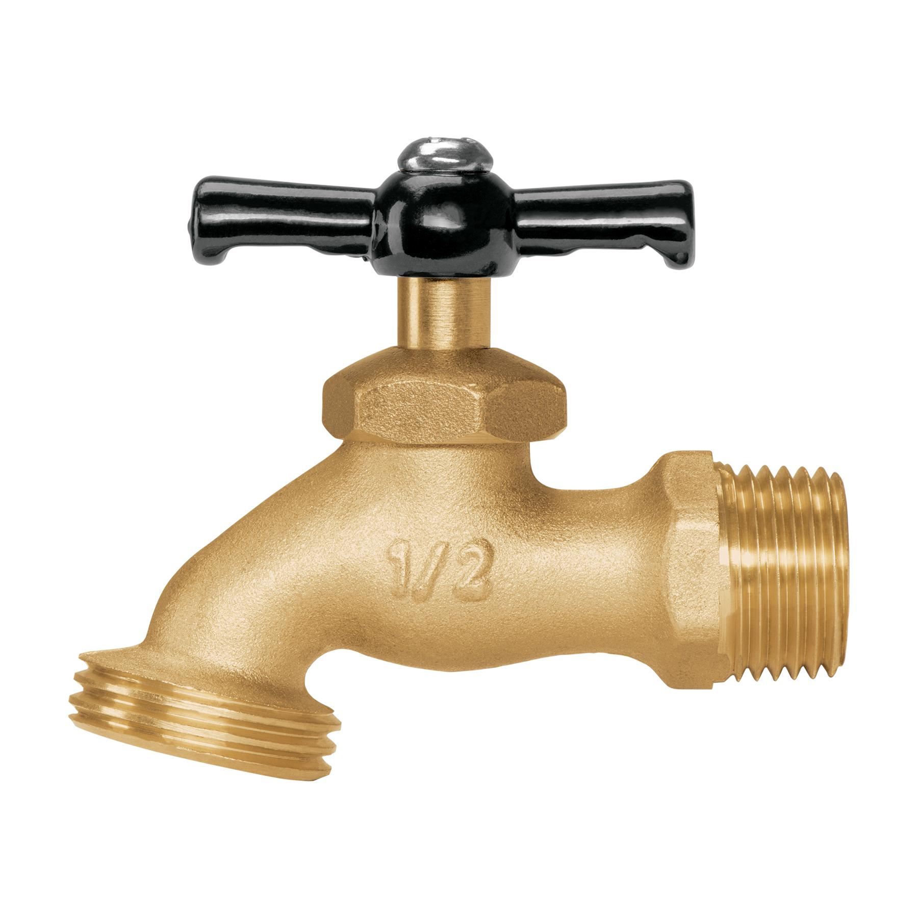 LLAVE PARA MANGUERA, DE LATÓN 100 G 1/2', EN BLÍSTER, PRETUL