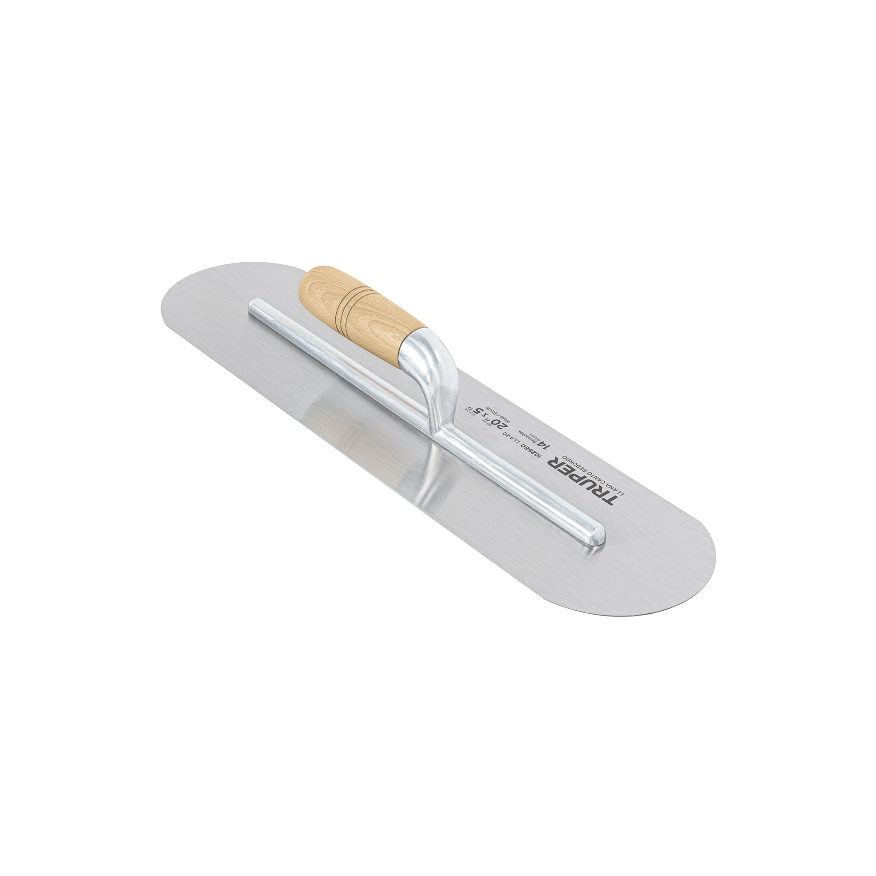 "LLANA CANTO REDONDO 20"" X 5"" MGO MADERA"