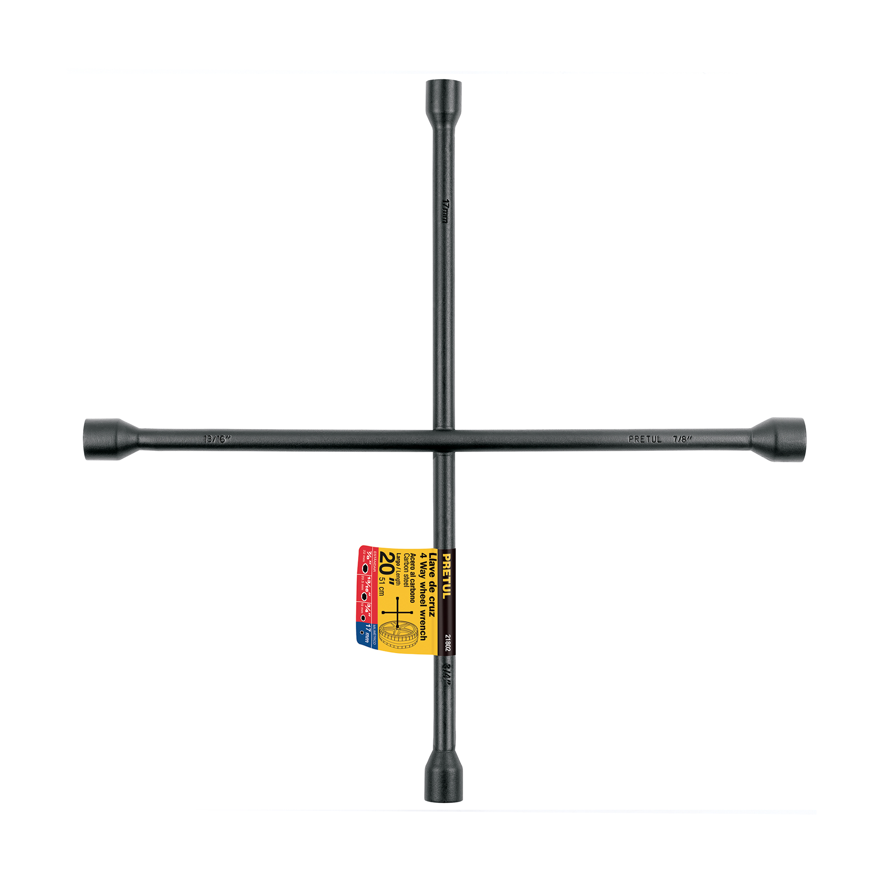 LLAVE DE CRUZ 20' GALVANIZADA, PRETUL