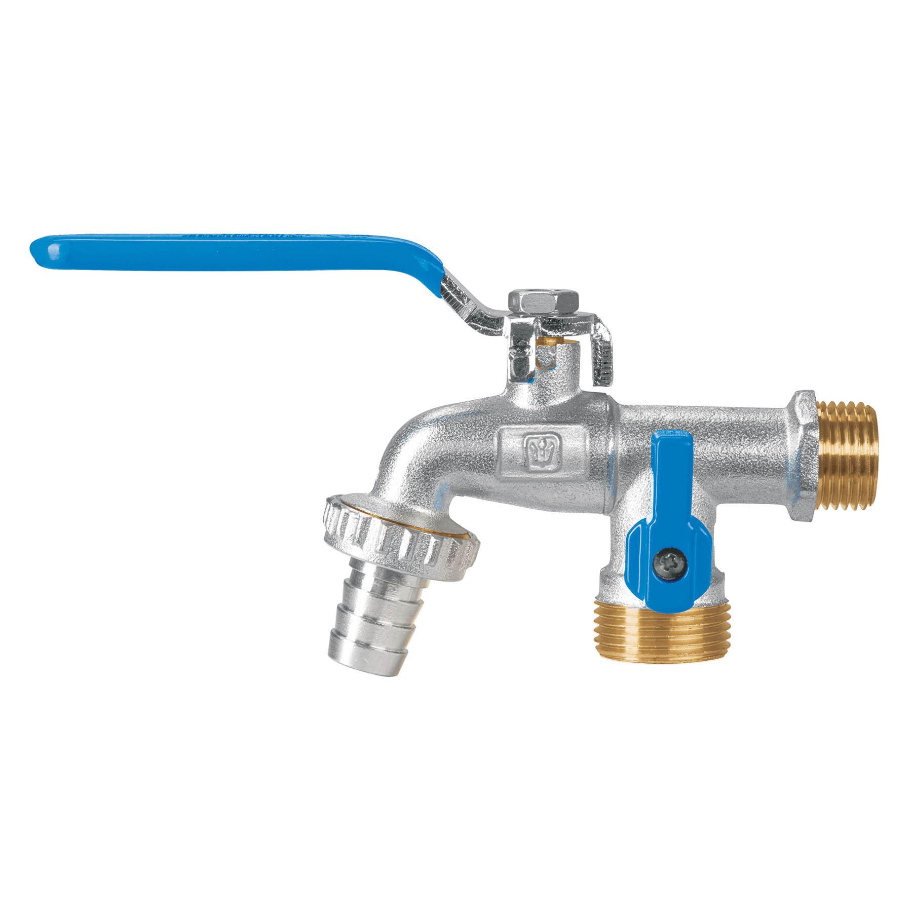 LLAVE DE ESFERA DOBLE SALIDA 1/2' DE LATÓN, FOSET