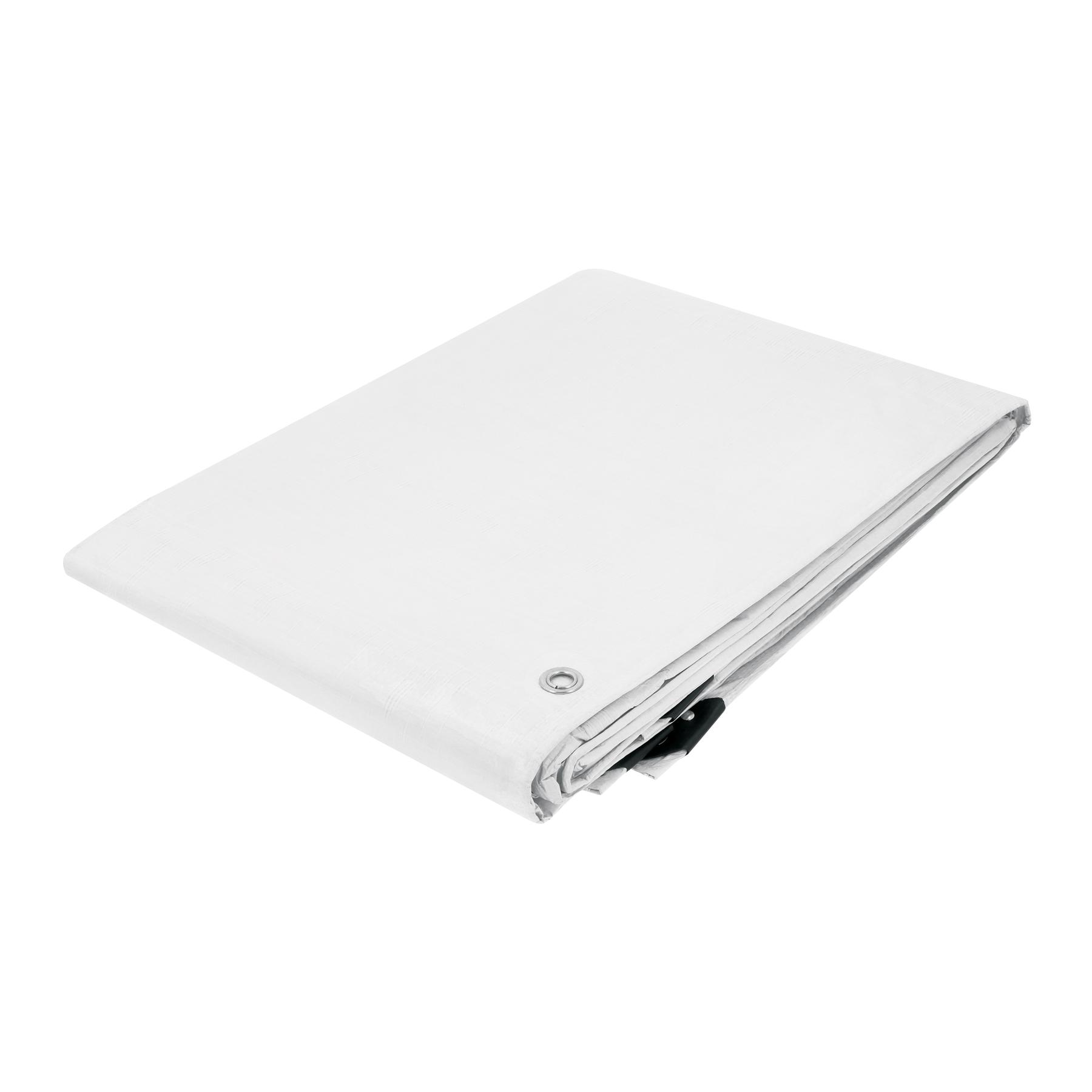 LONA 4 X 6 M, BLANCA, PRETUL