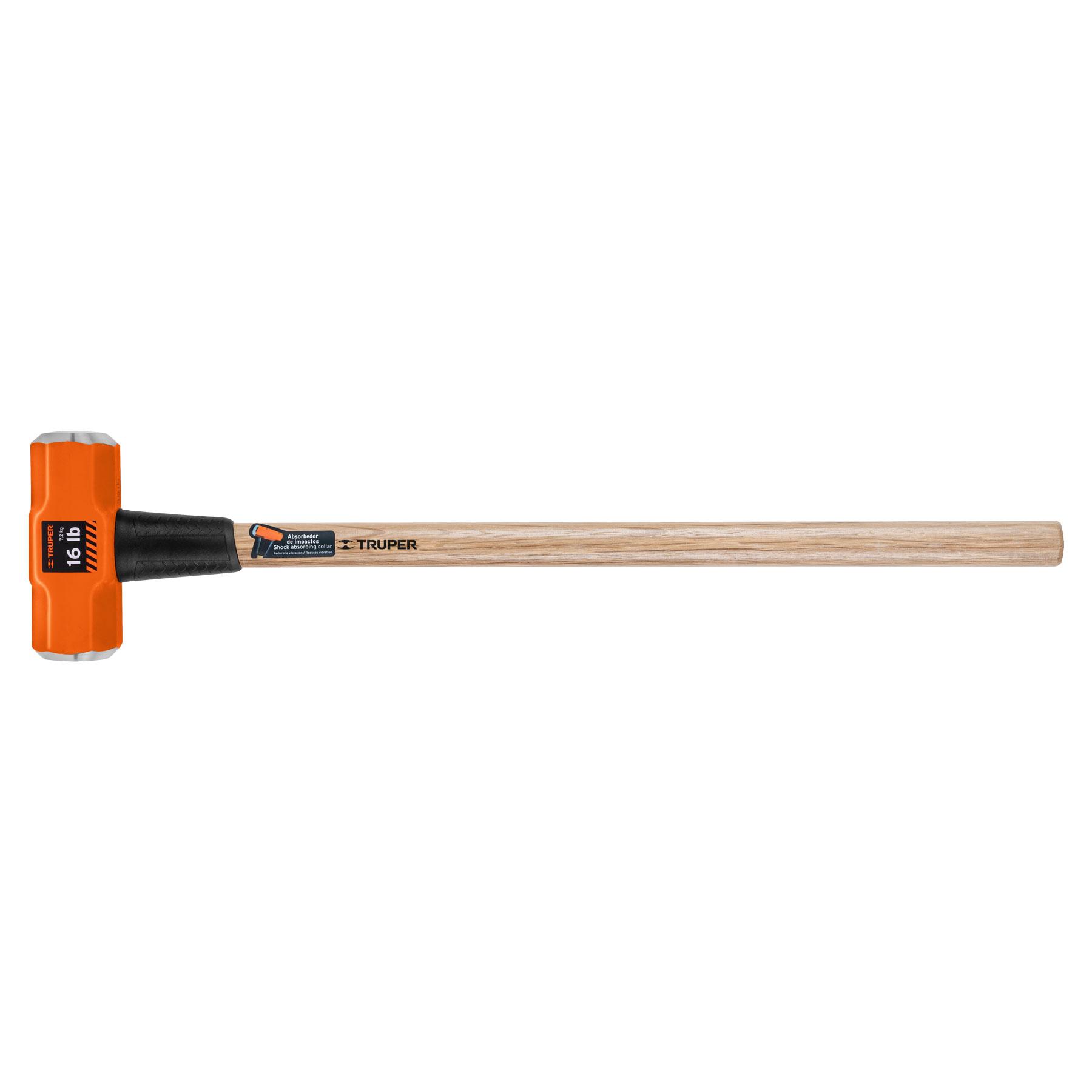 MARRO OCTAGONAL 16 LB, MANGO DE MADERA 36', TRUPER