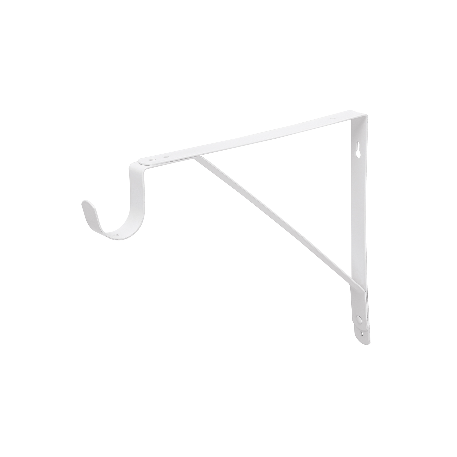 MÉNSULA REFORZADA BLANCA 11 X 12' CON GANCHO, FIERO