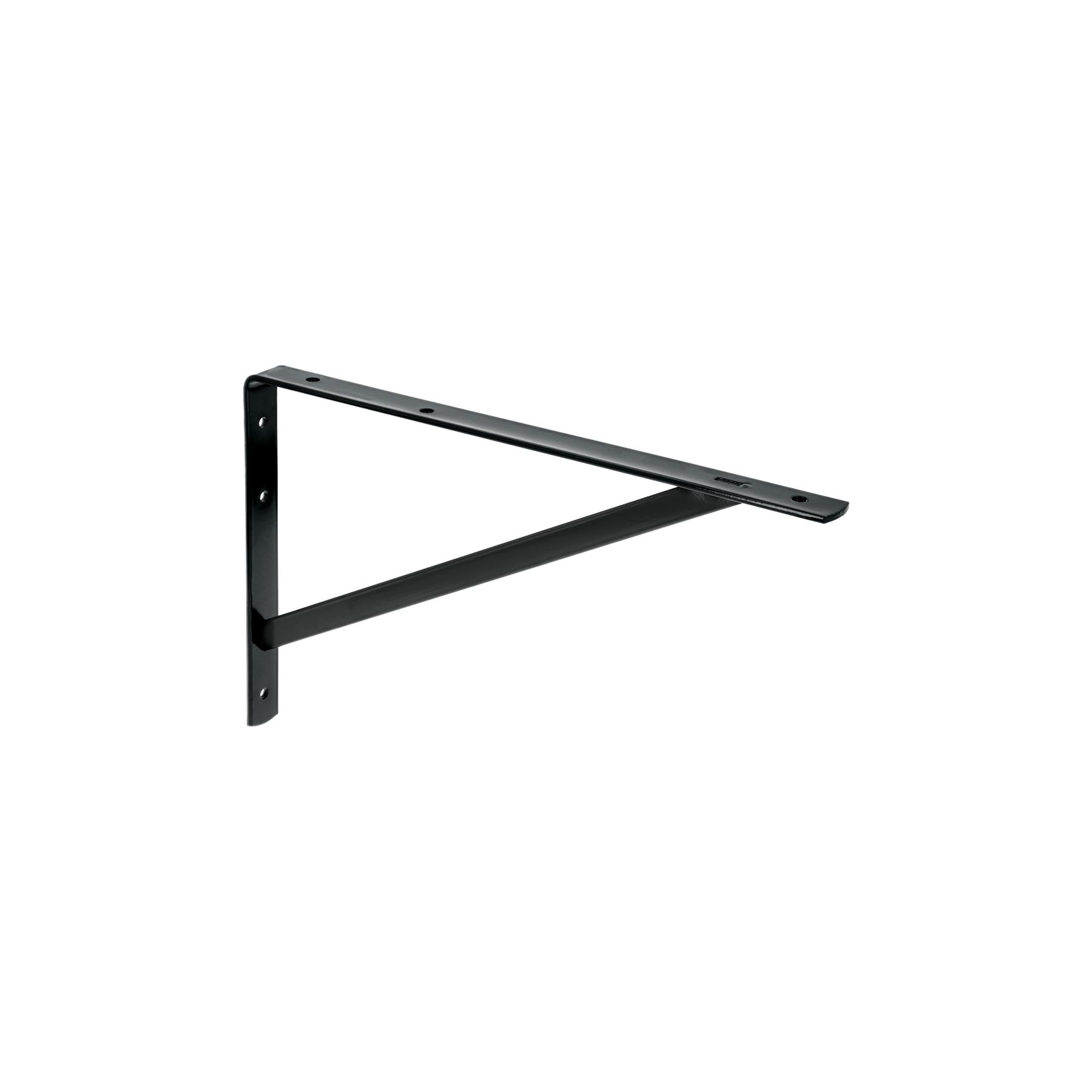 MÉNSULA DE ACERO REFORZADA NEGRA 10 X 16', FIERO