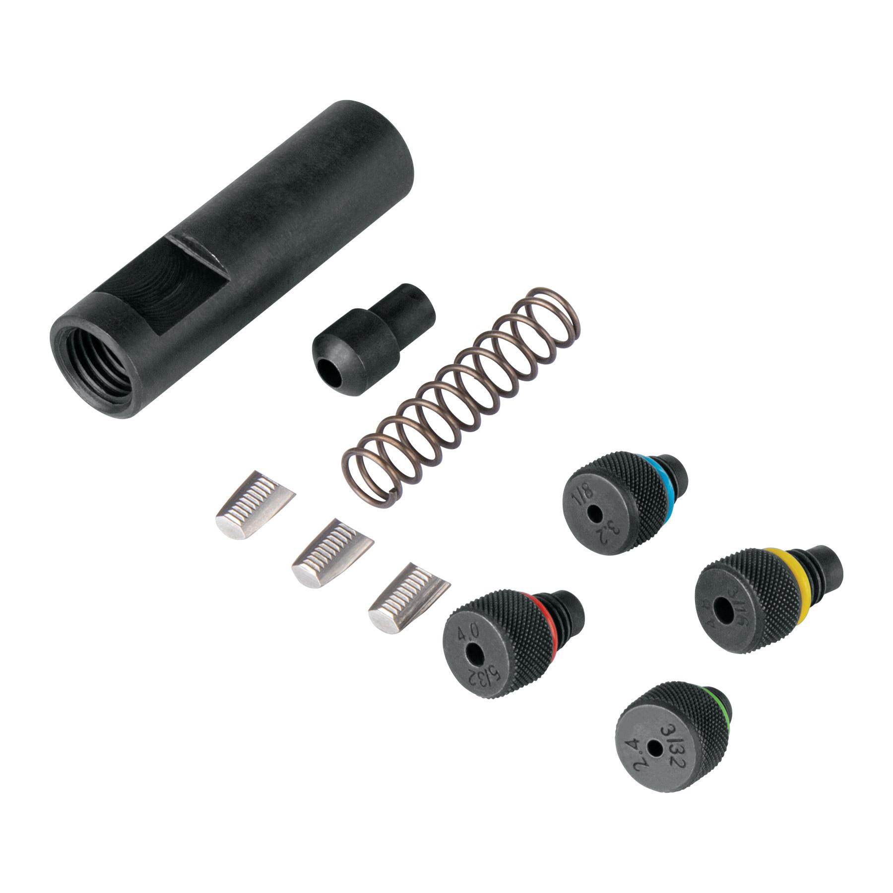 KIT DE REFACCIONES Y MORDAZAS PARA REMACHADORA REX-8, TRUPER