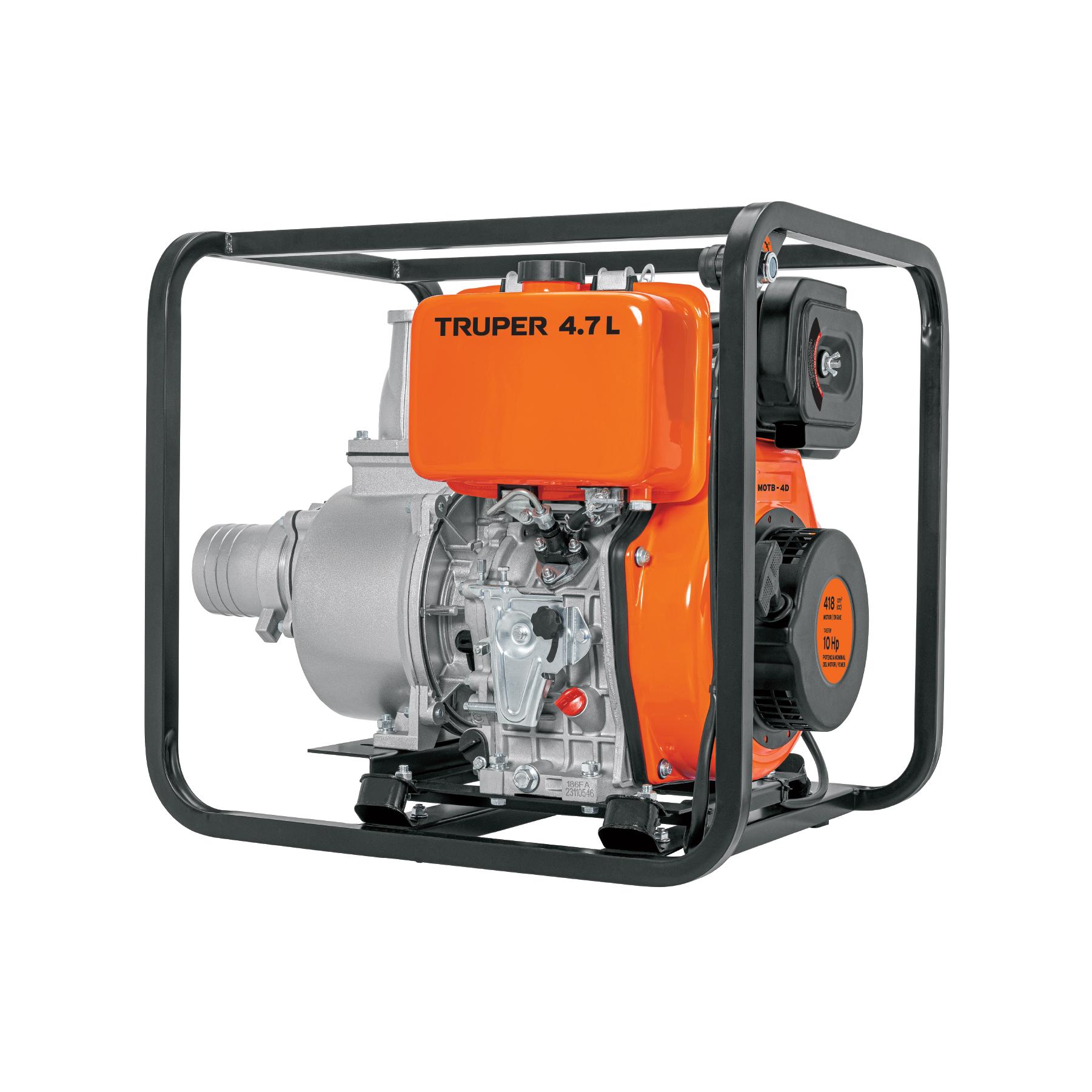 MOTOBOMBA PARA AGUA PARA USO AGRÍCOLA 10 HP DIÉSEL 4X4, 4 TIEMPOS