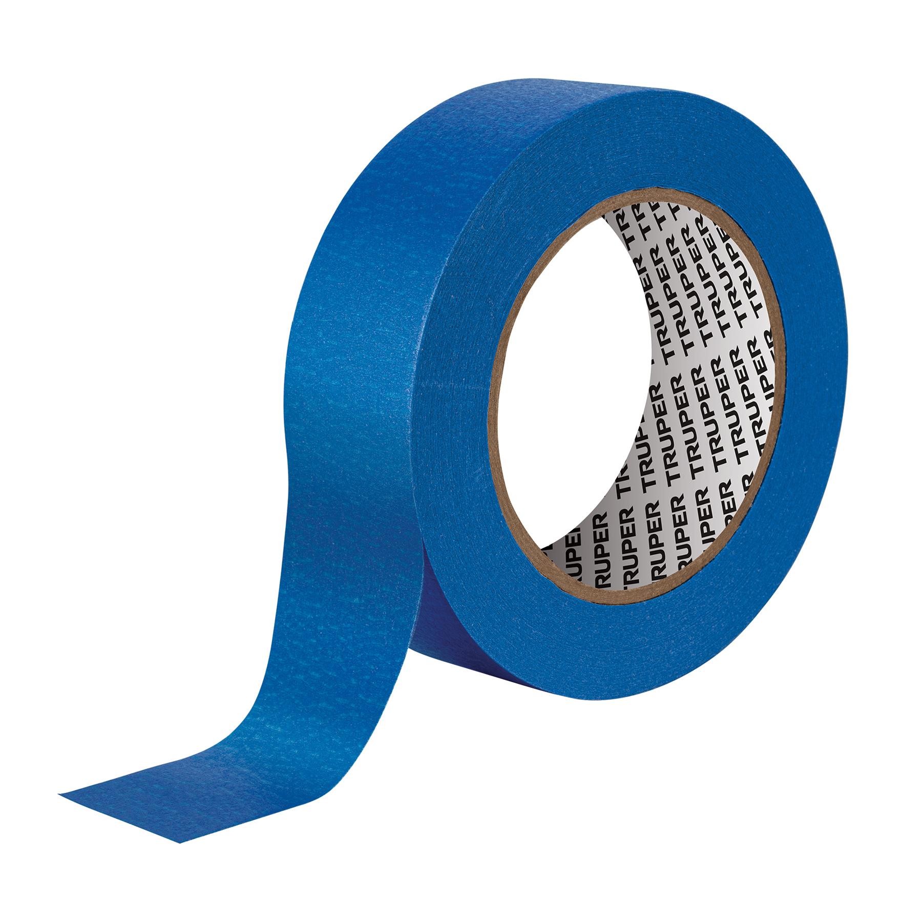 CINTA MASKING TAPE AZUL DE 1-1/2' X 50 M PARA PINTOR, TRUPER