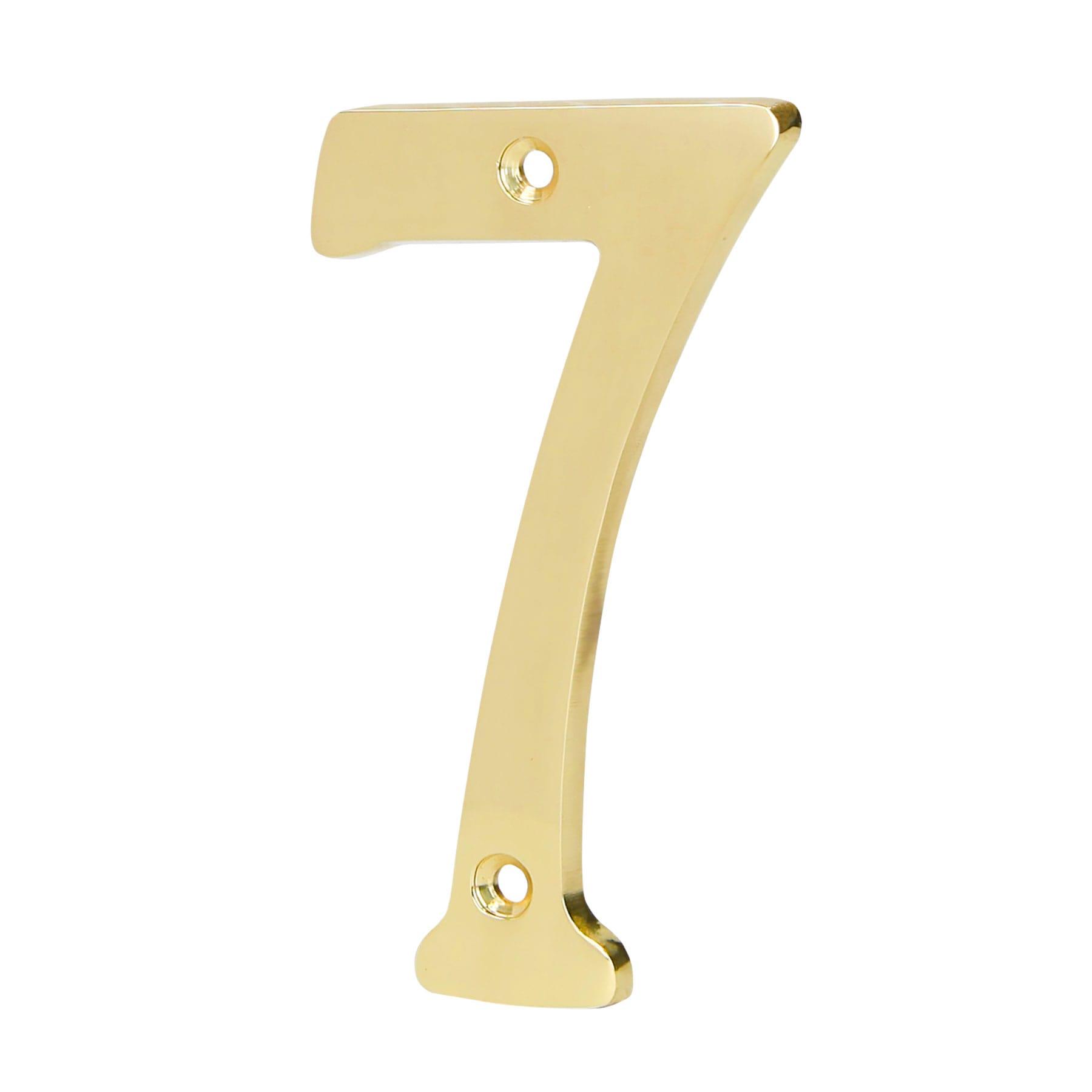 NÚMERO 7 DE LATÓN SÓLIDO 4', HERMEX