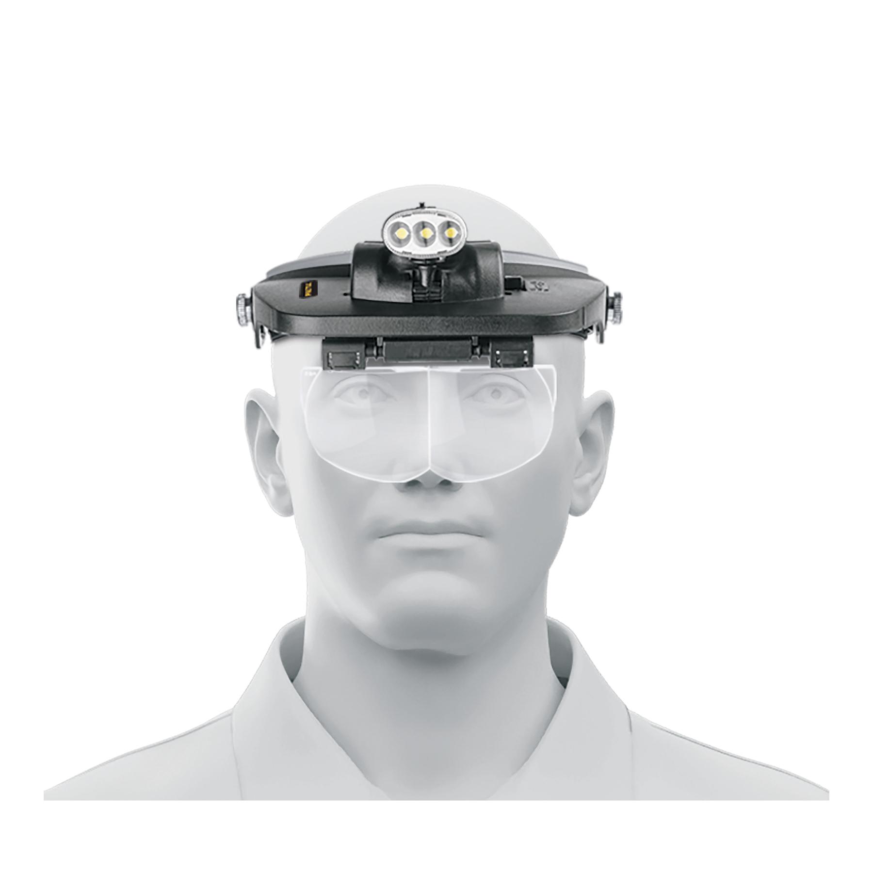 LUPA OPTOVISOR DE 3 LEDS, PRETUL