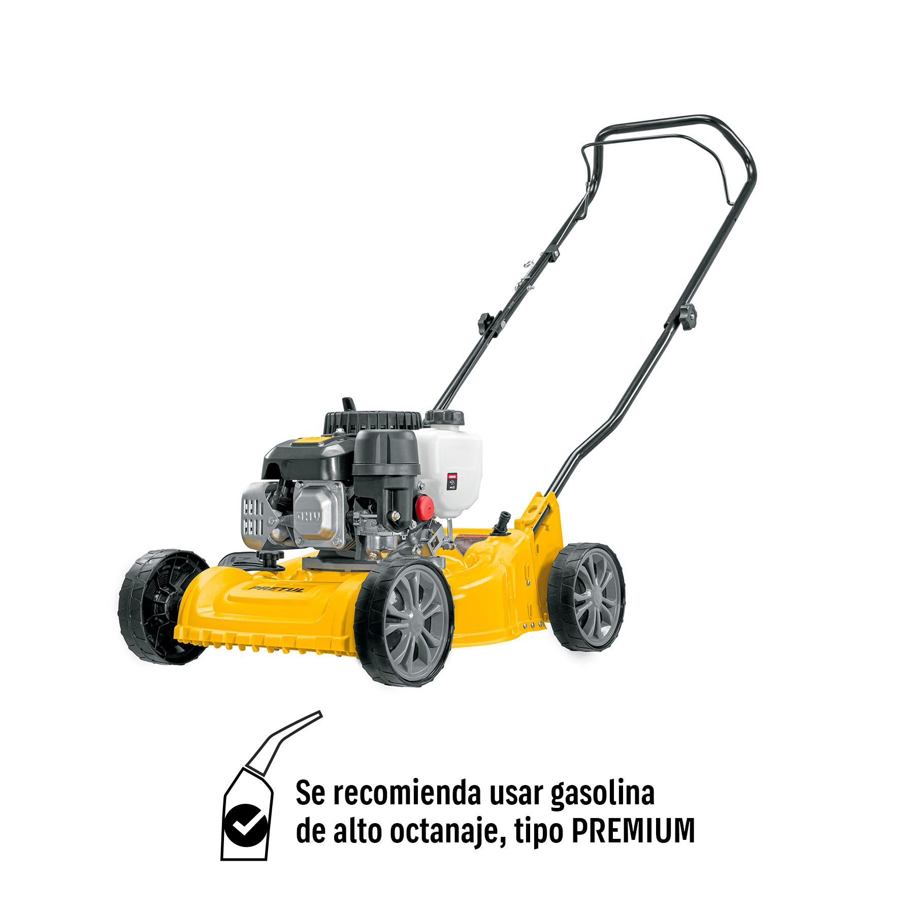 PODADORA CON MOTOR A GASOLINA DE 3 HP, 16' DE CORTE, PRETUL