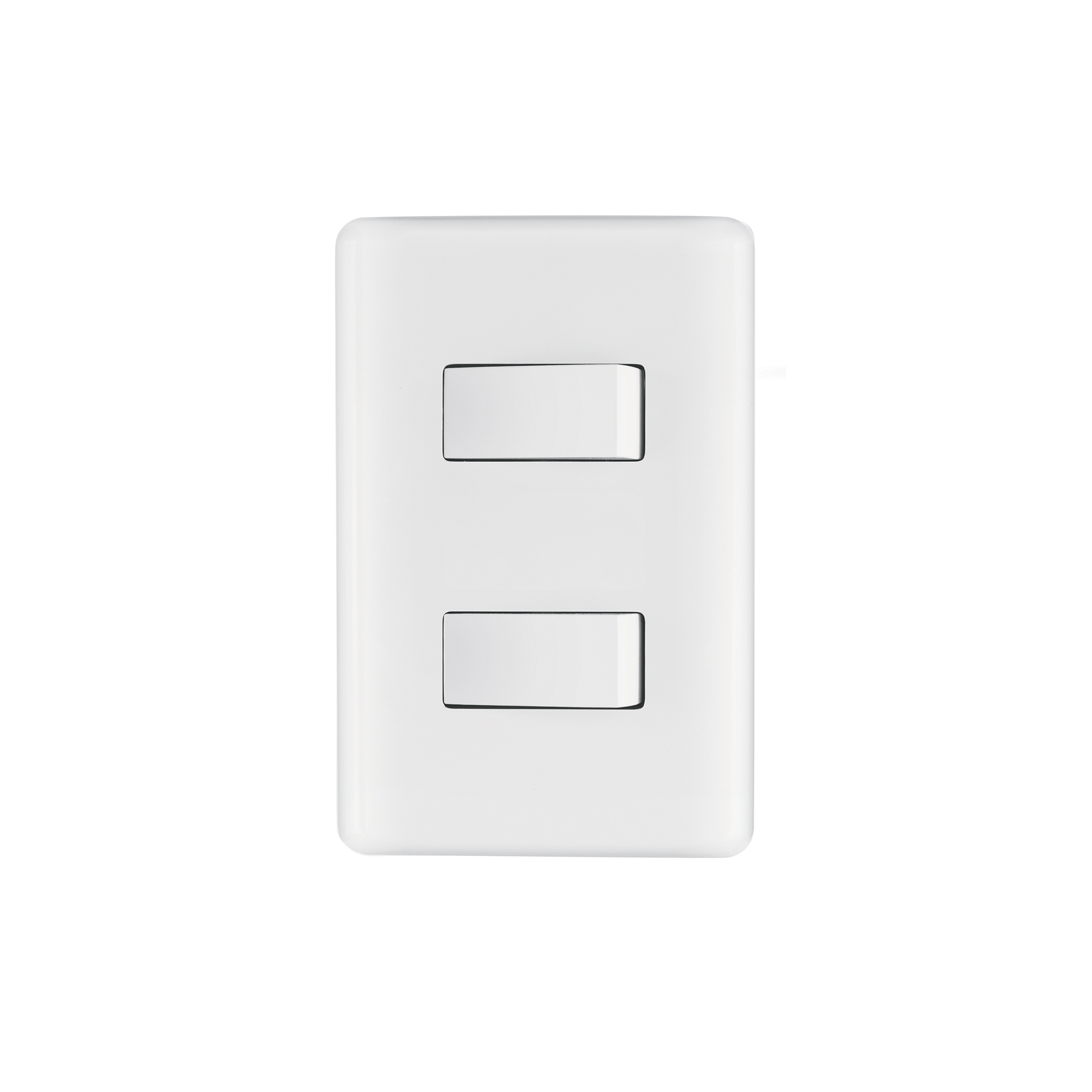 PLACA ARMADA CON 2 INTERRUPTORES SENCILLOS, VOLTECK BASIC