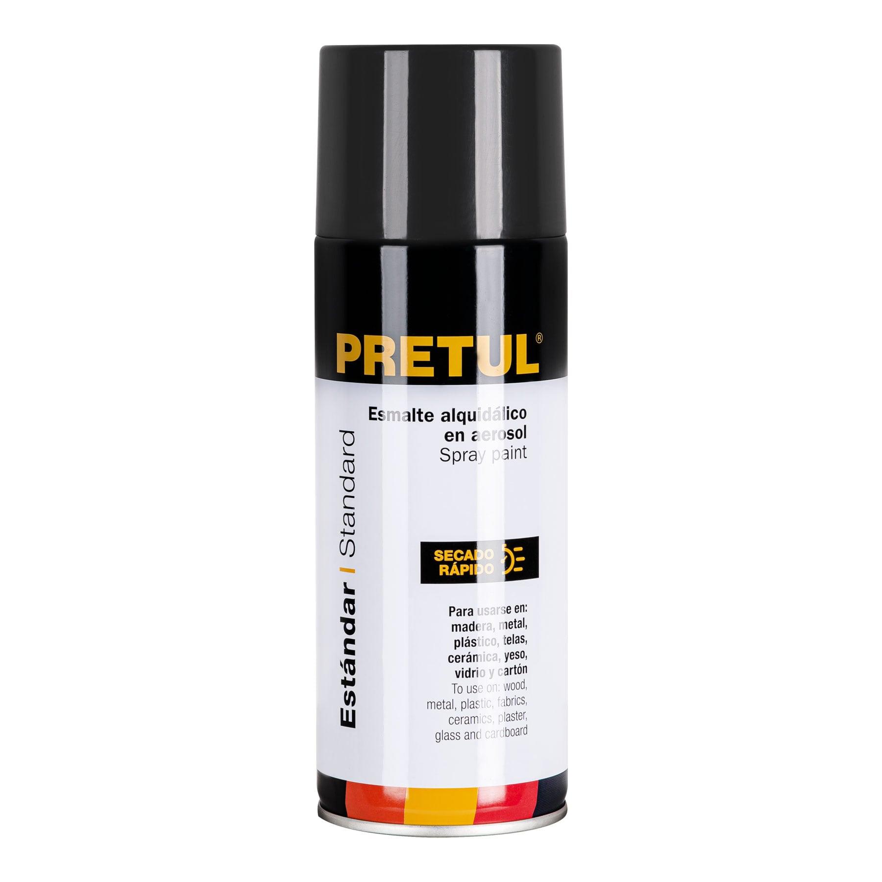 PINTURA EN AEROSOL, GRIS OSCURO, 400 ML,PRETUL