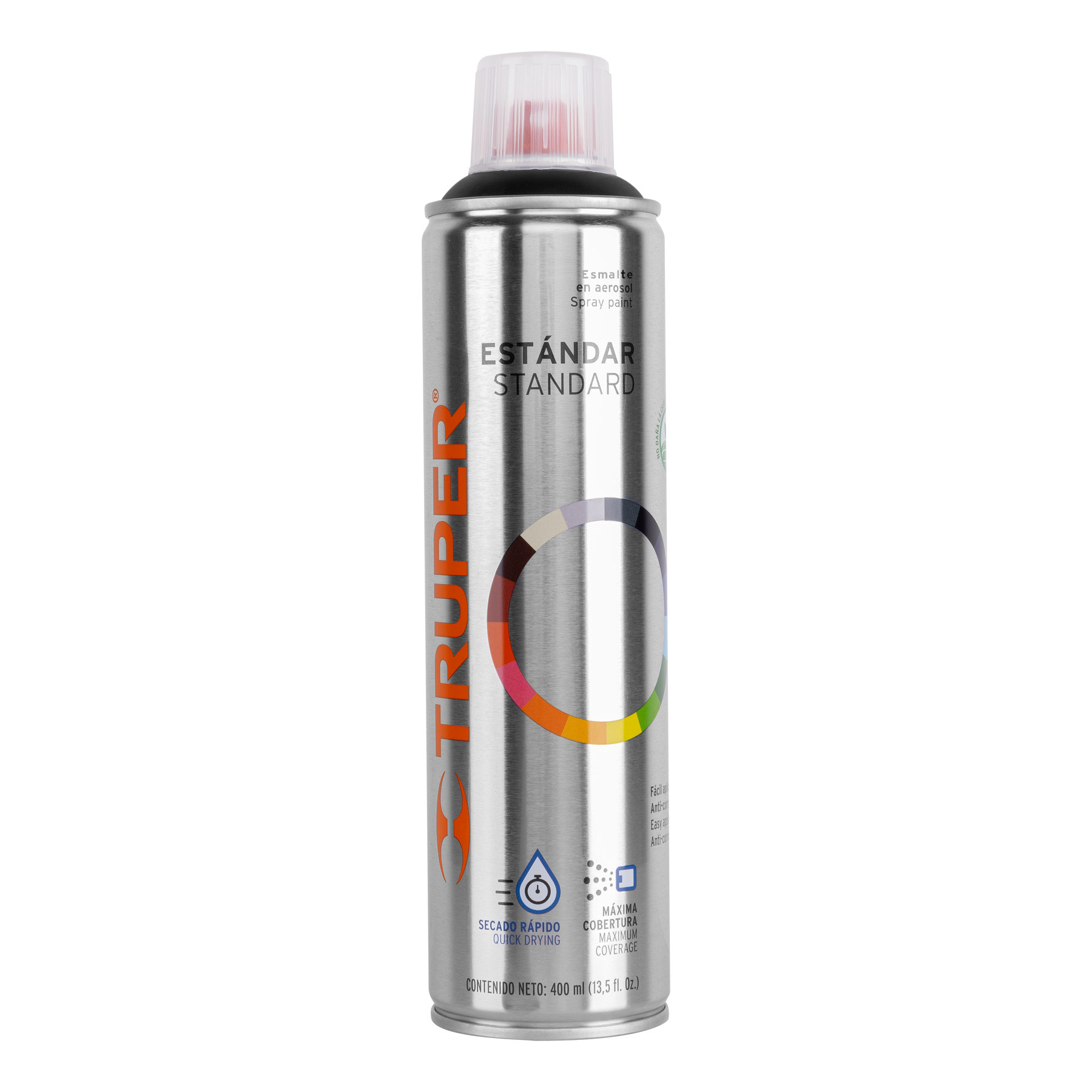 PINTURA EN AEROSOL, NEGRO MATE, BOTE ESBELTO, 400 ML