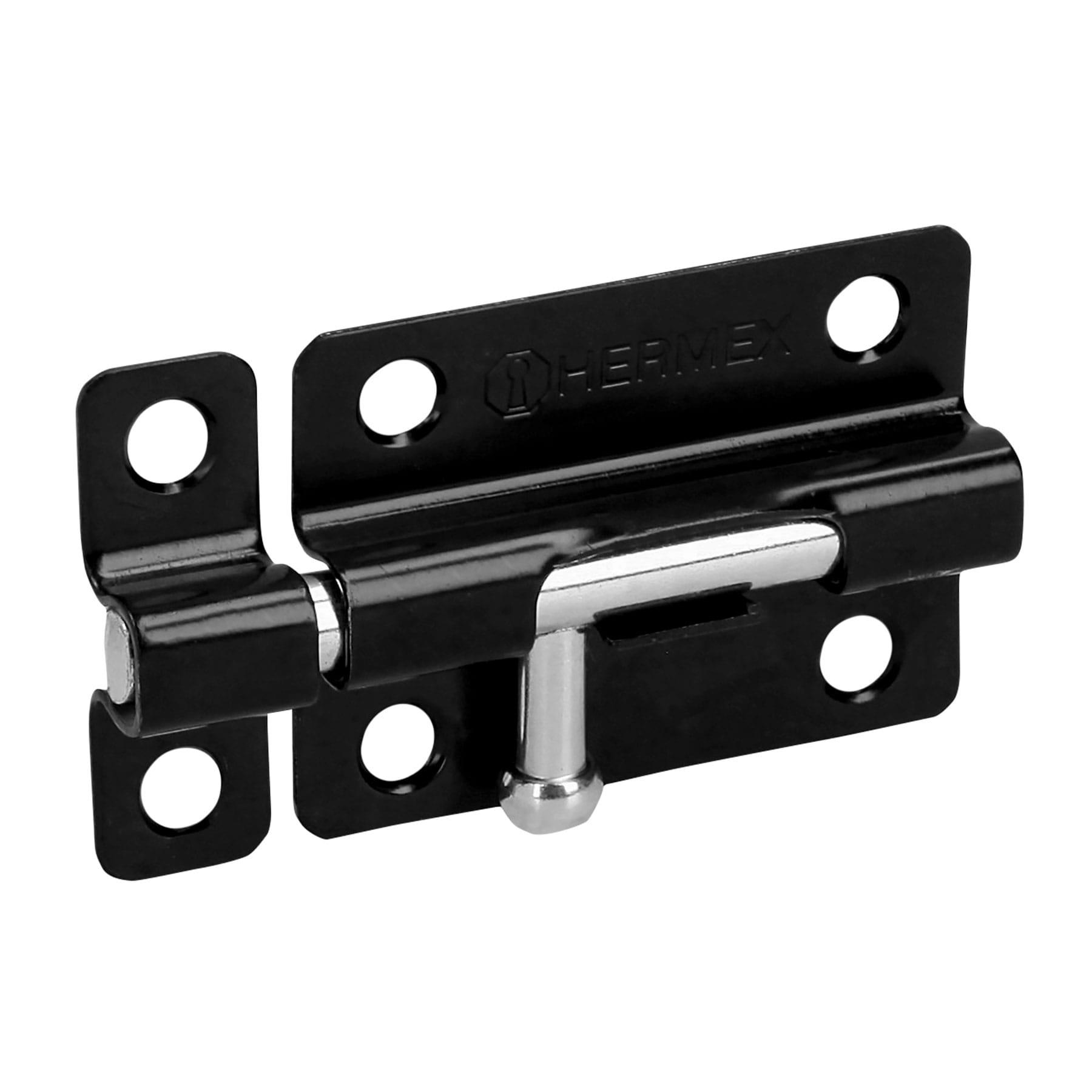 PASADOR DE BARRIL 3' DE ACERO ACABADO NEGRO, HERMEX