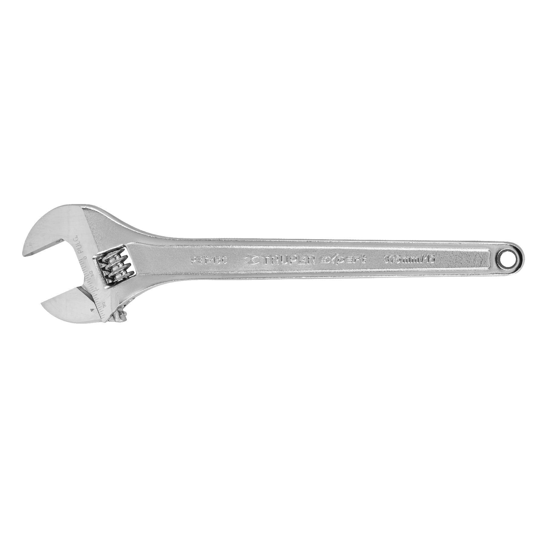 LLAVE AJUSTABLE (PERICO) 15' PROFESIONAL CROMADA, EXPERT
