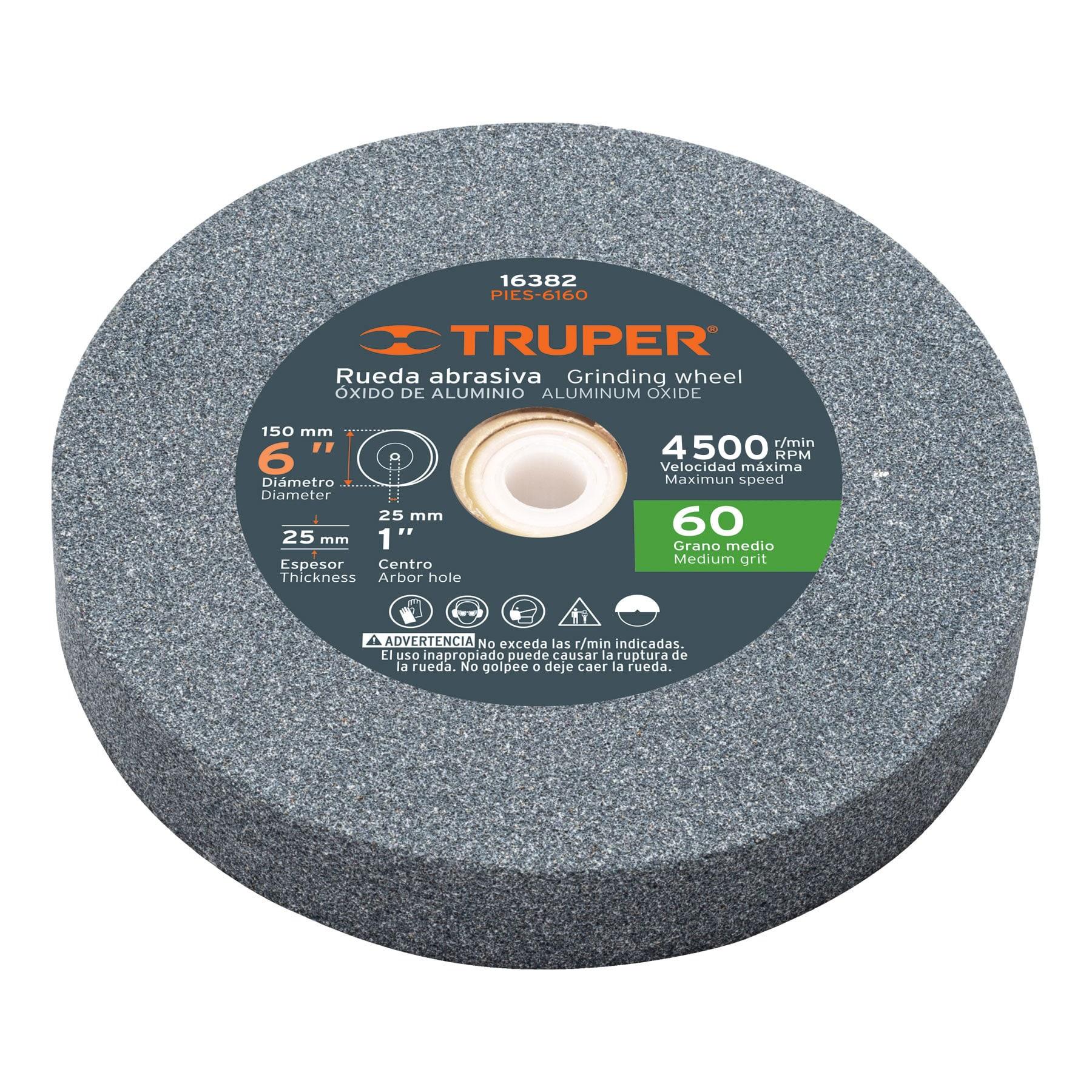 PIEDRA PARA ESMERIL 6 X 1' ÓXIDO DE ALUMINIO, GRANO 60