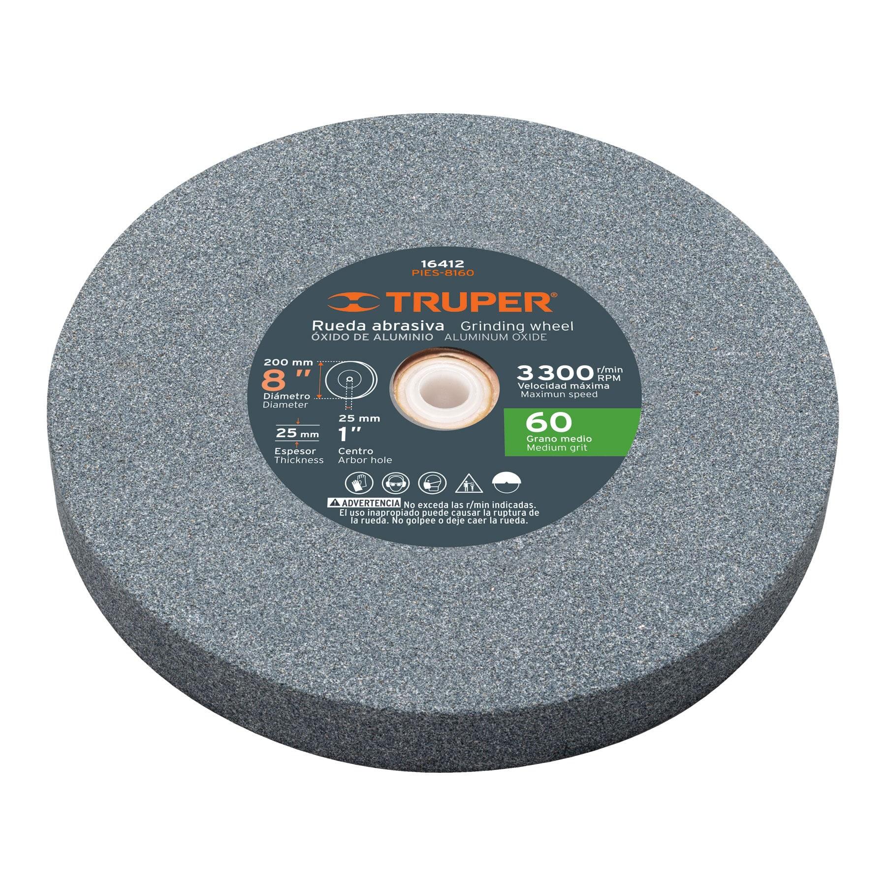 PIEDRA PARA ESMERIL 8 X 1' ÓXIDO DE ALUMINIO, GRANO 60