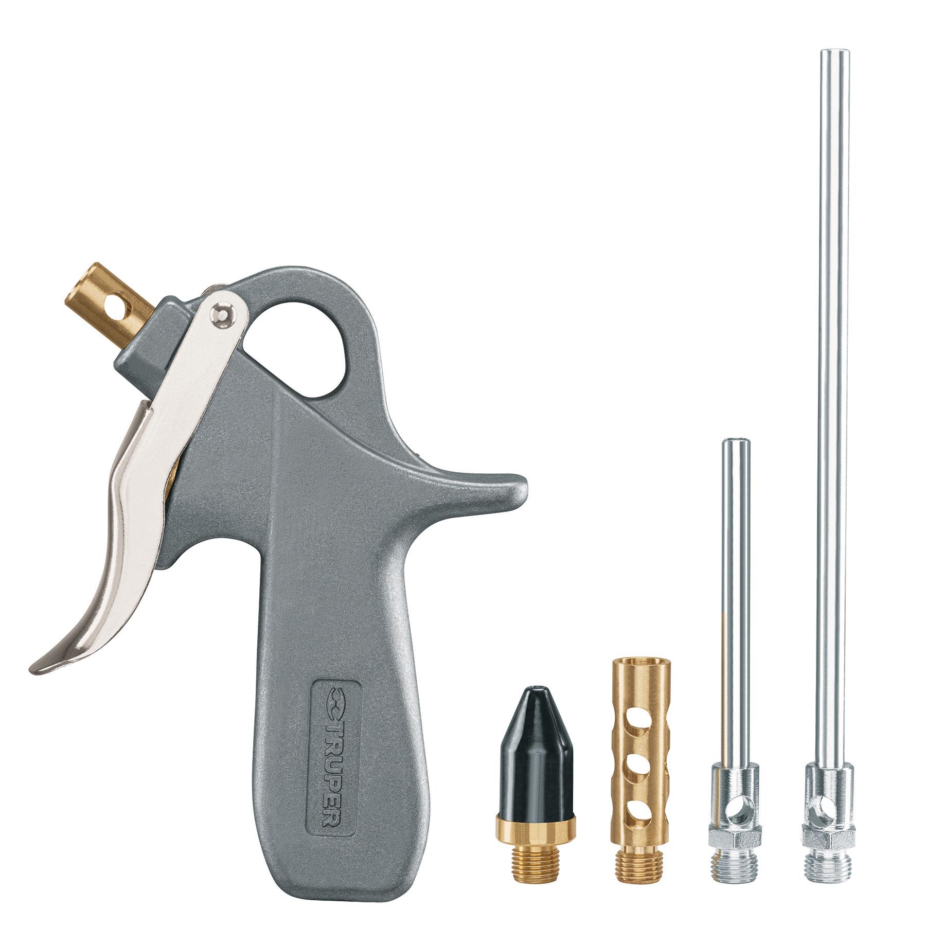 PISTOLA PARA SOPLETEAR CON 5 BOQUILLAS, TRUPER