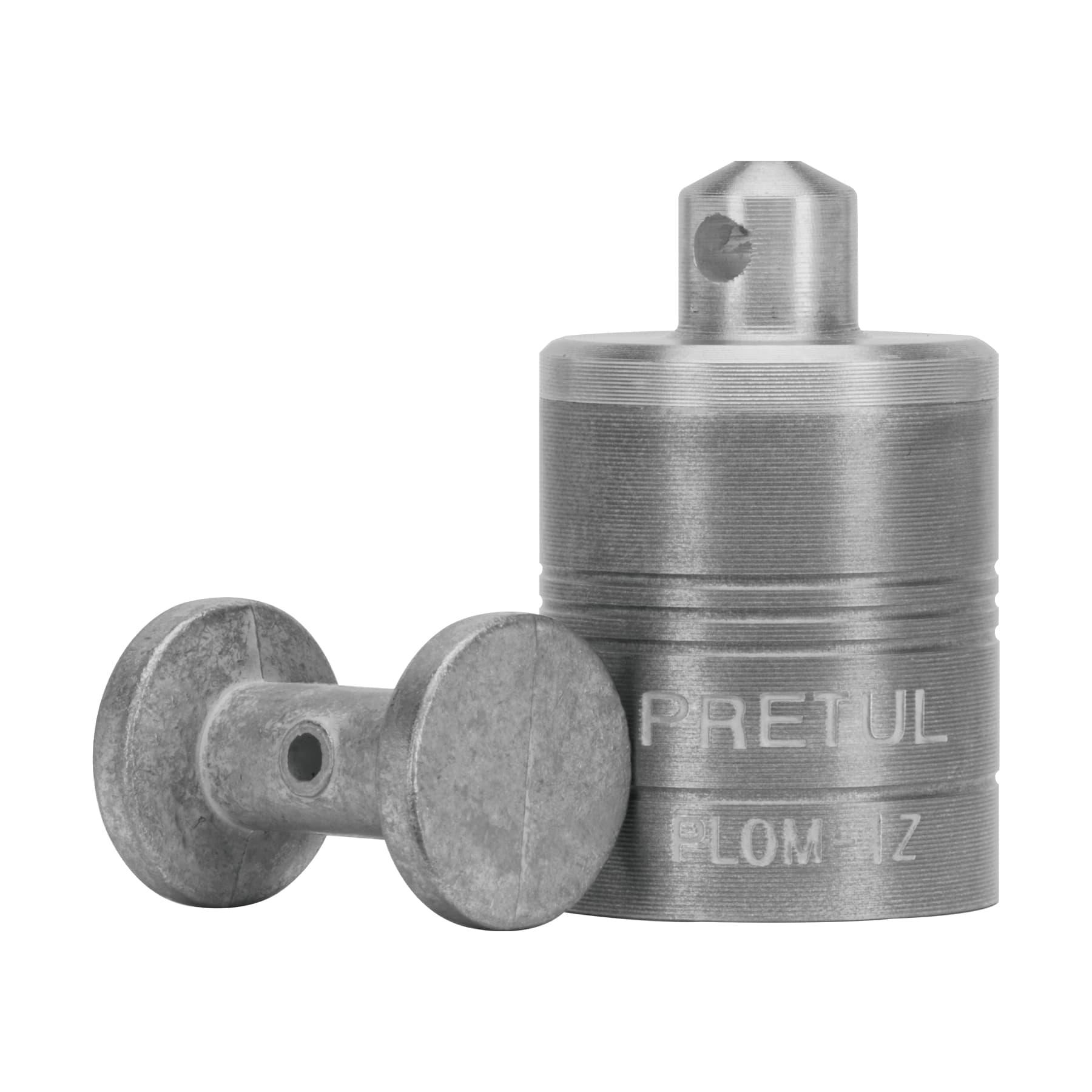 PLOMADA METÁLICA DE 200 G CON CENTRO, PRETUL